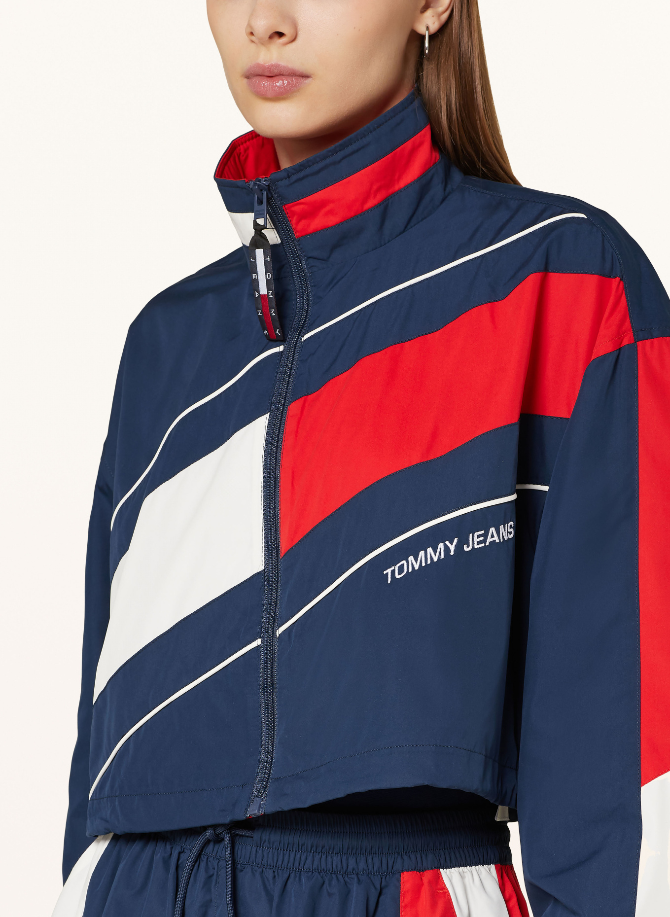 TOMMY JEANS Training jacket, Color: DARK BLUE/ RED/ WHITE (Image 4)