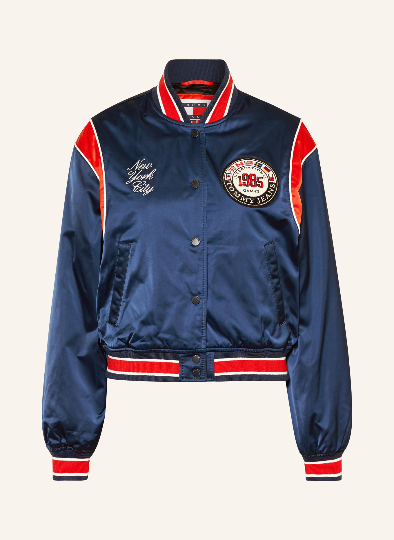 TOMMY JEANS College jacket, Color: DARK BLUE/ RED/ WHITE (Image 1)