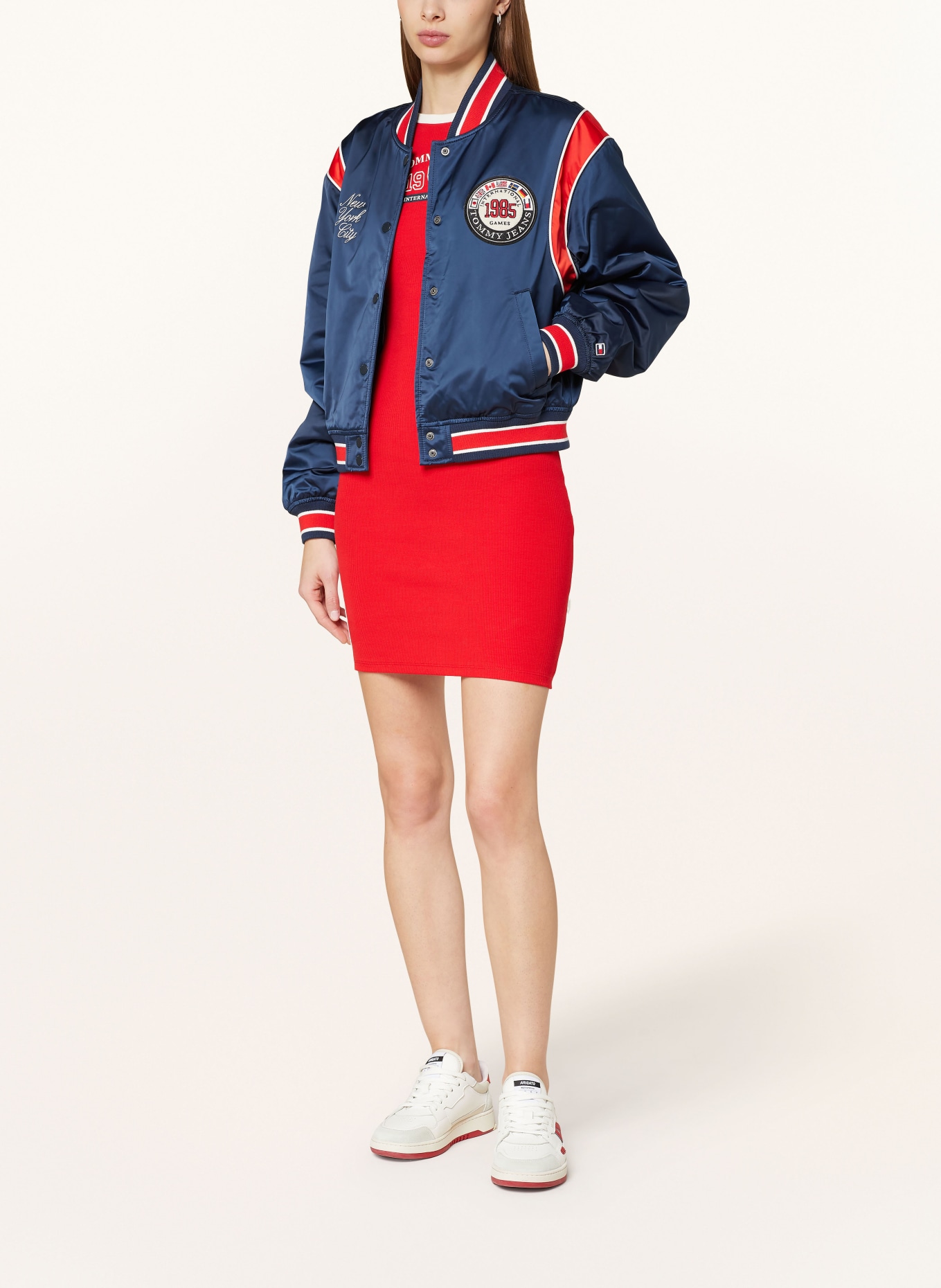 TOMMY JEANS College jacket, Color: DARK BLUE/ RED/ WHITE (Image 2)