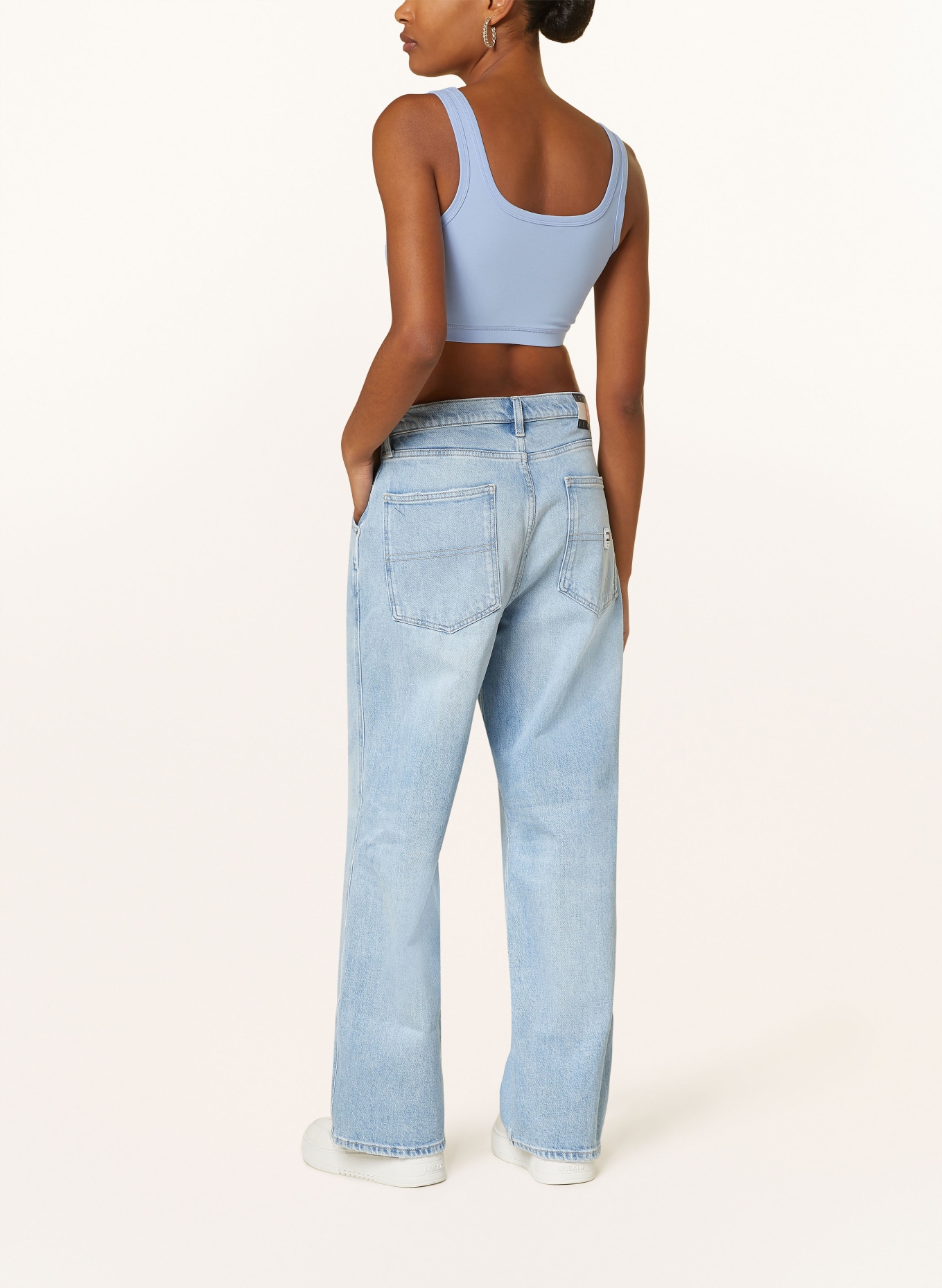 TOMMY JEANS Cropped top, Color: LIGHT BLUE (Image 3)