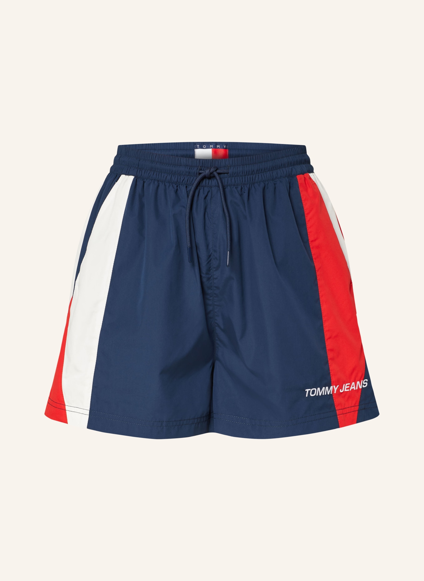 TOMMY JEANS Shorts, Color: DARK BLUE/ WHITE/ RED (Image 1)