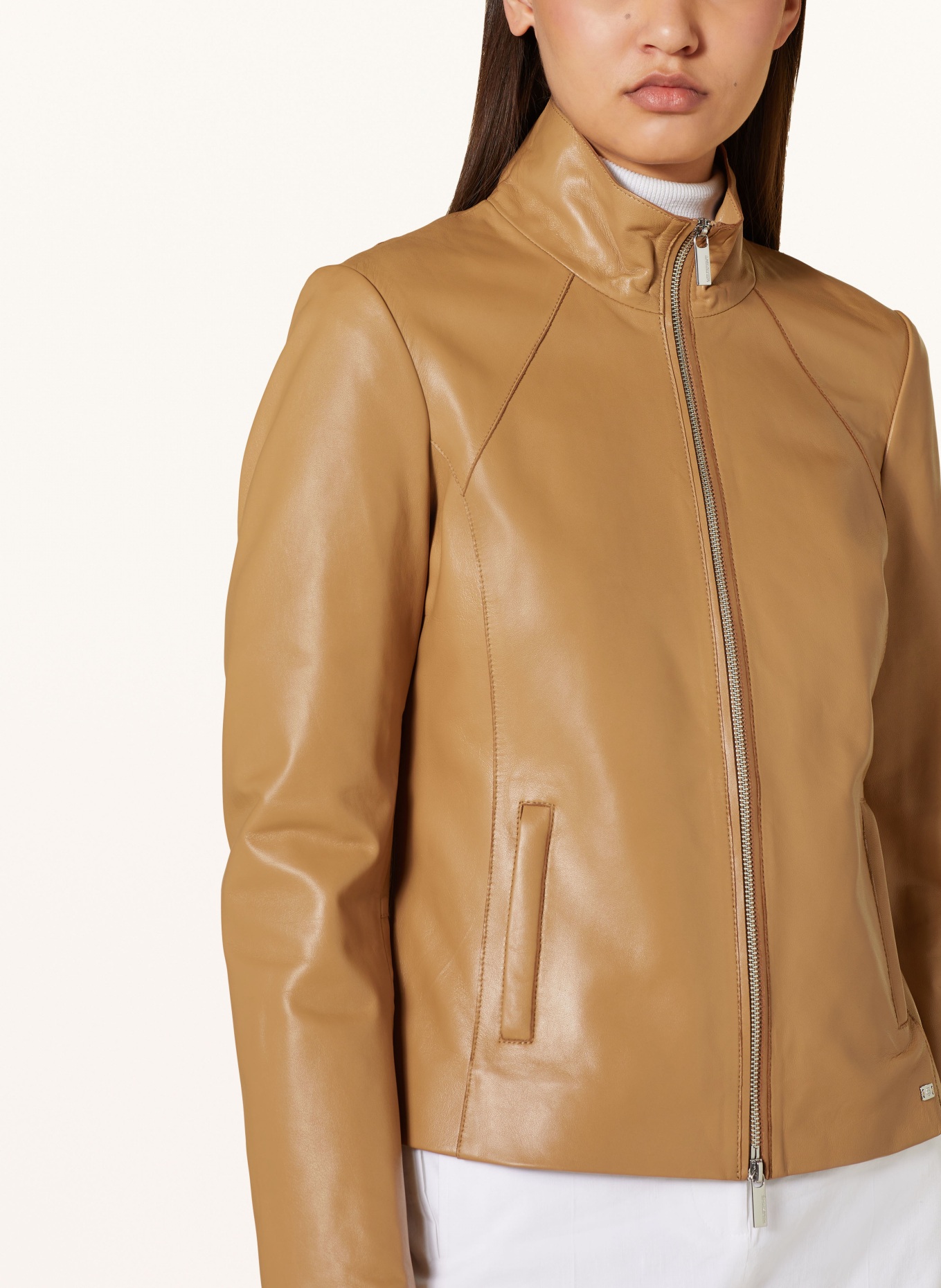 MILESTONE Leather jacket MSALANI, Color: COGNAC (Image 4)