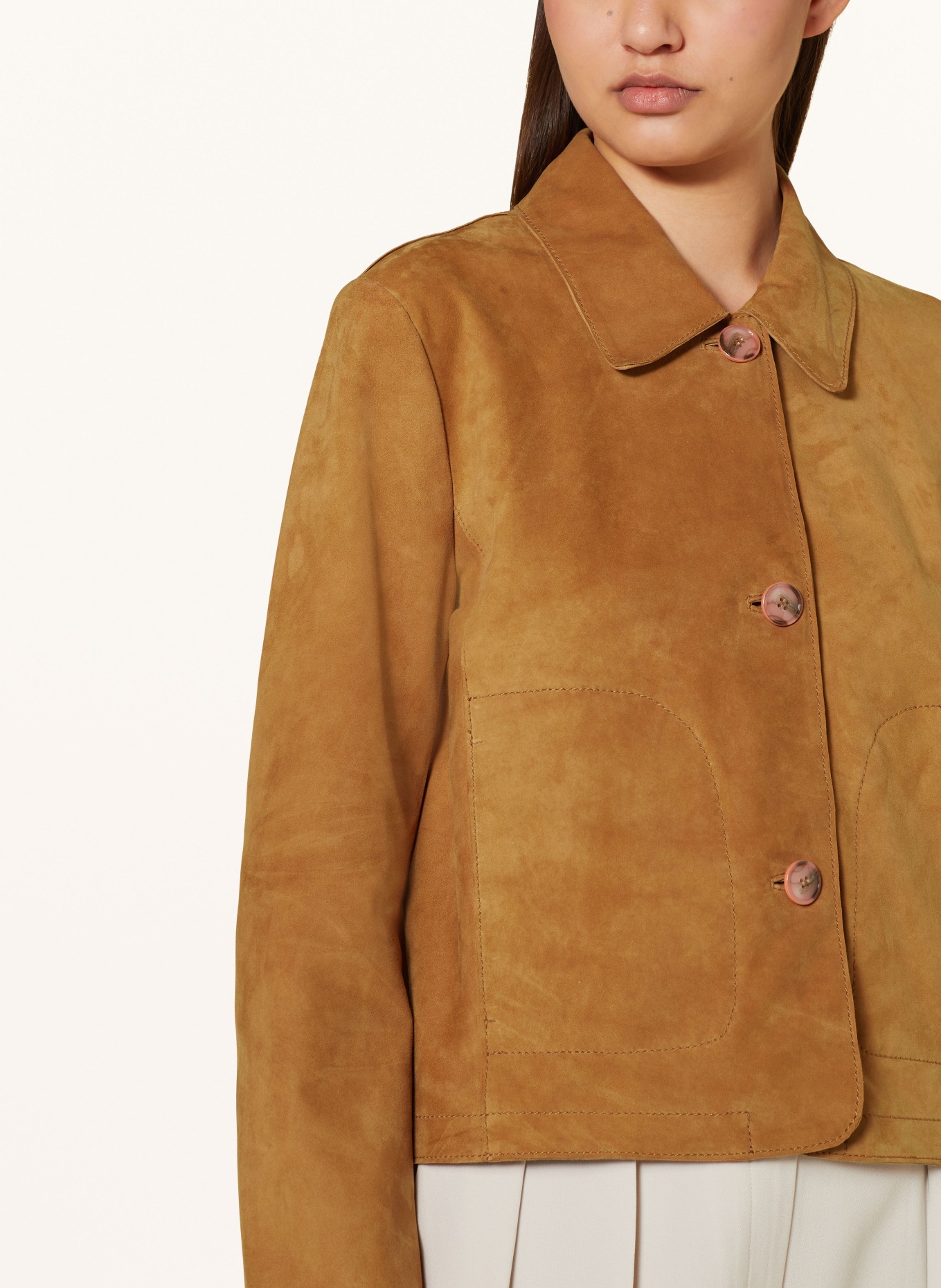 MILESTONE Leather jacket MSAKI, Color: CAMEL (Image 4)
