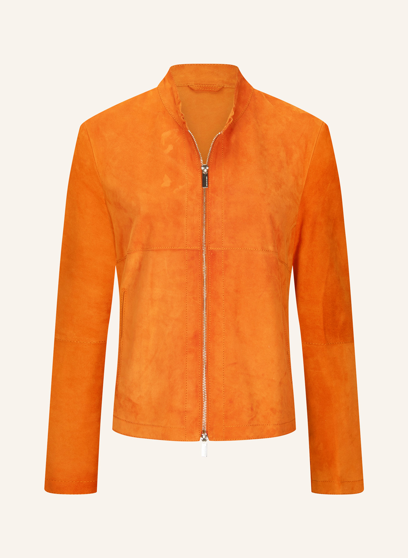 MILESTONE Leather jacket MSRENA, Color: ORANGE (Image 1)
