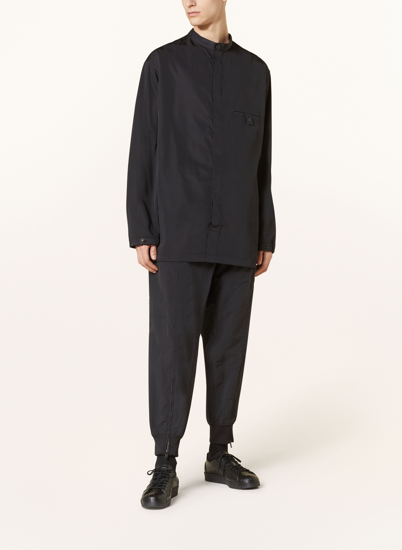 Y-3 Shirt comfort fit with stand-up collar, Color: BLACK (Image 2)