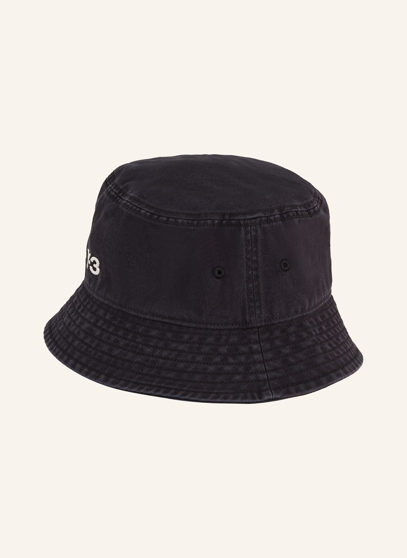 Y-3 Klobouk Bucket Hat, Barva: ČERNÁ (Obrázek 2)
