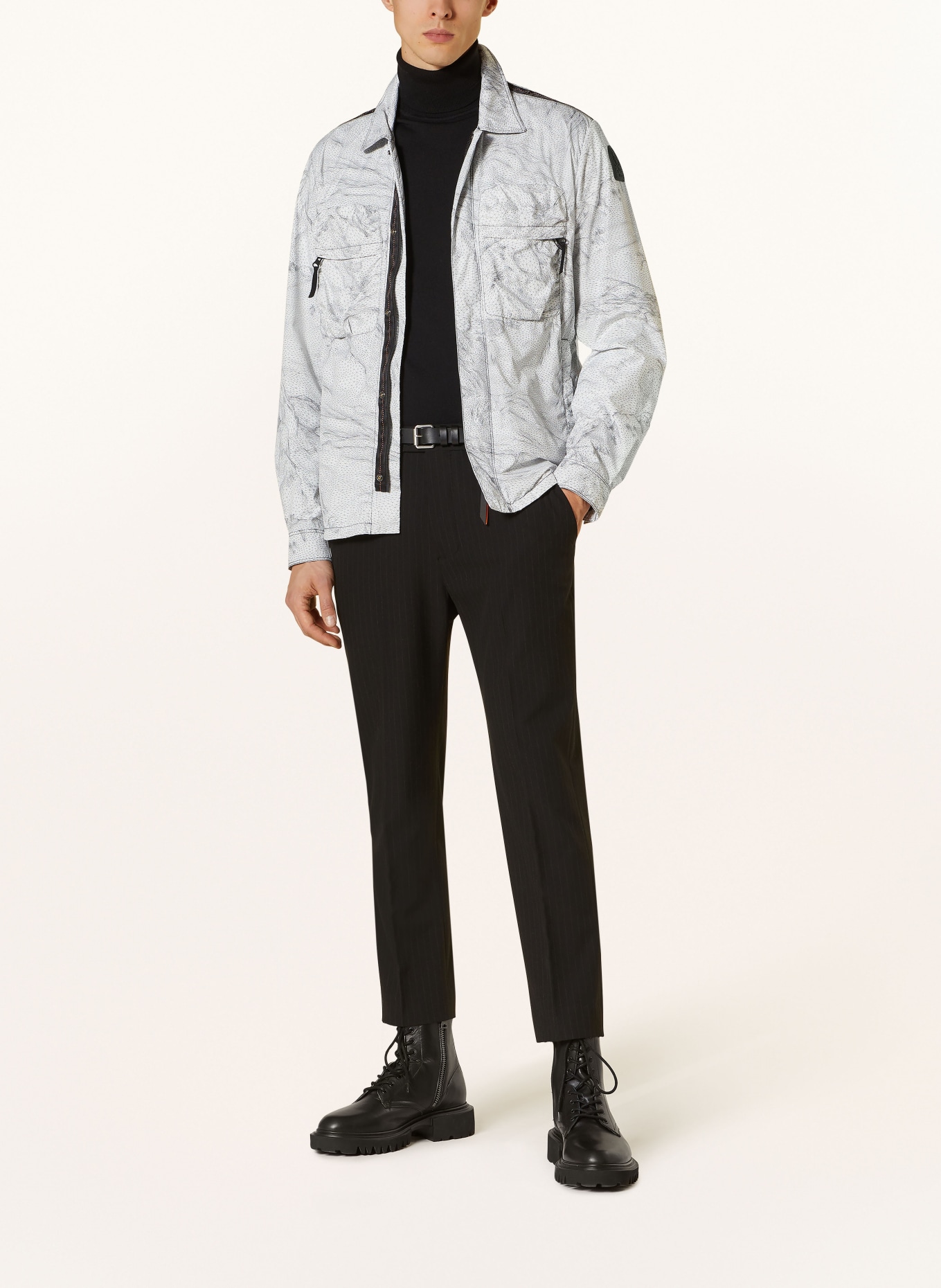 PARAJUMPERS Field jacket MILLARD, Color: WHITE/ BLACK (Image 2)