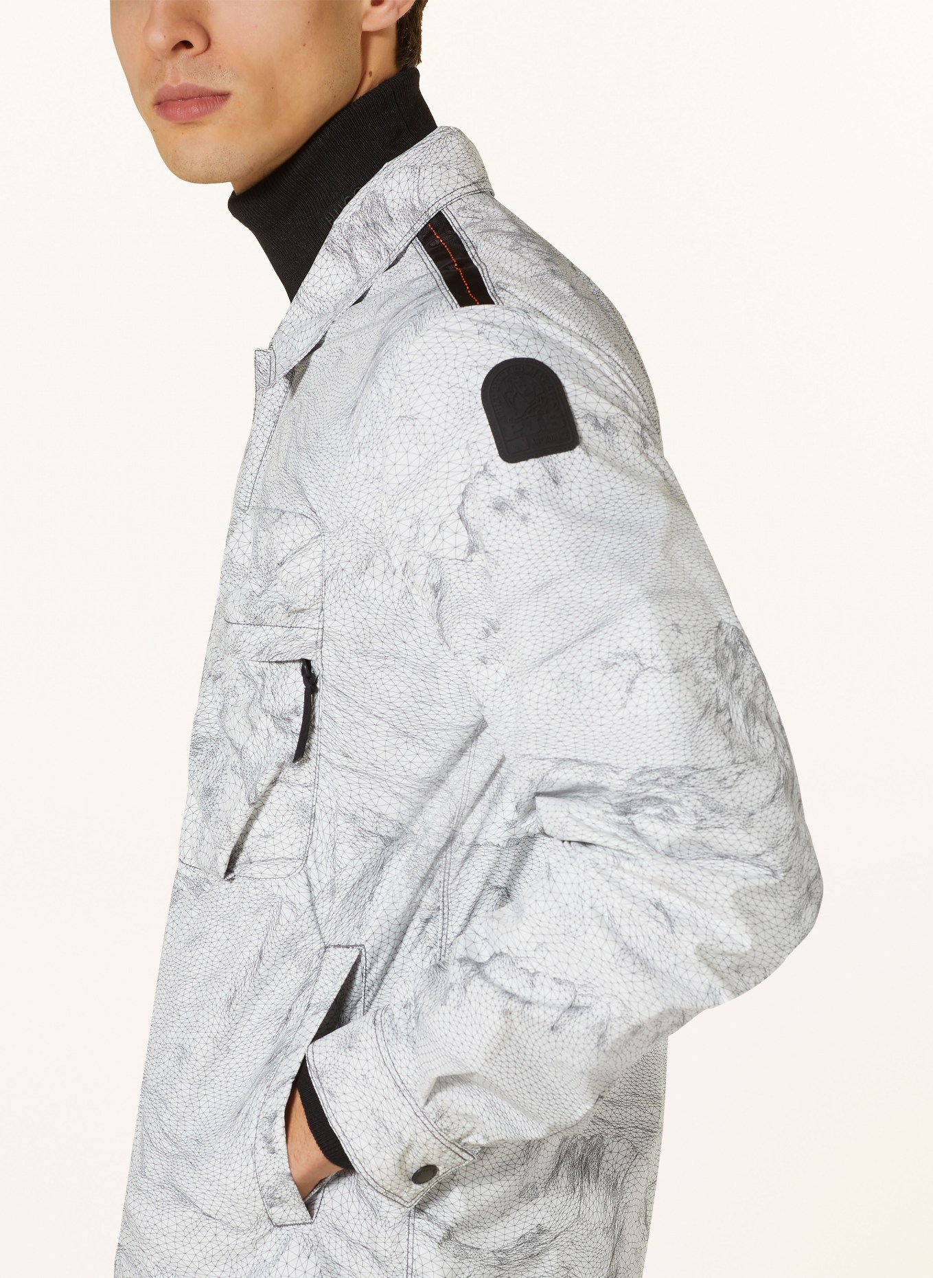 PARAJUMPERS Field jacket MILLARD, Color: WHITE/ BLACK (Image 4)