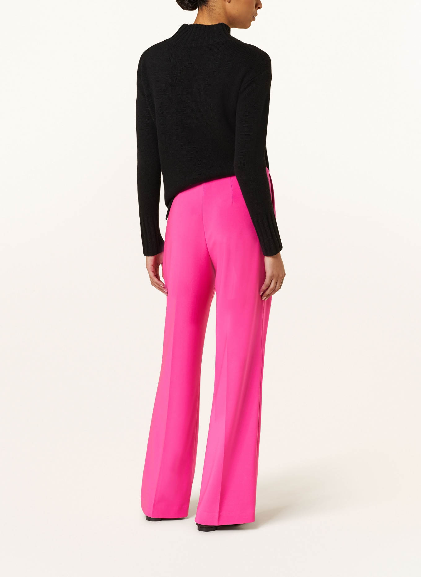 Joseph Ribkoff Wide leg trousers made of jersey, Color: NEON PINK (Image 3)