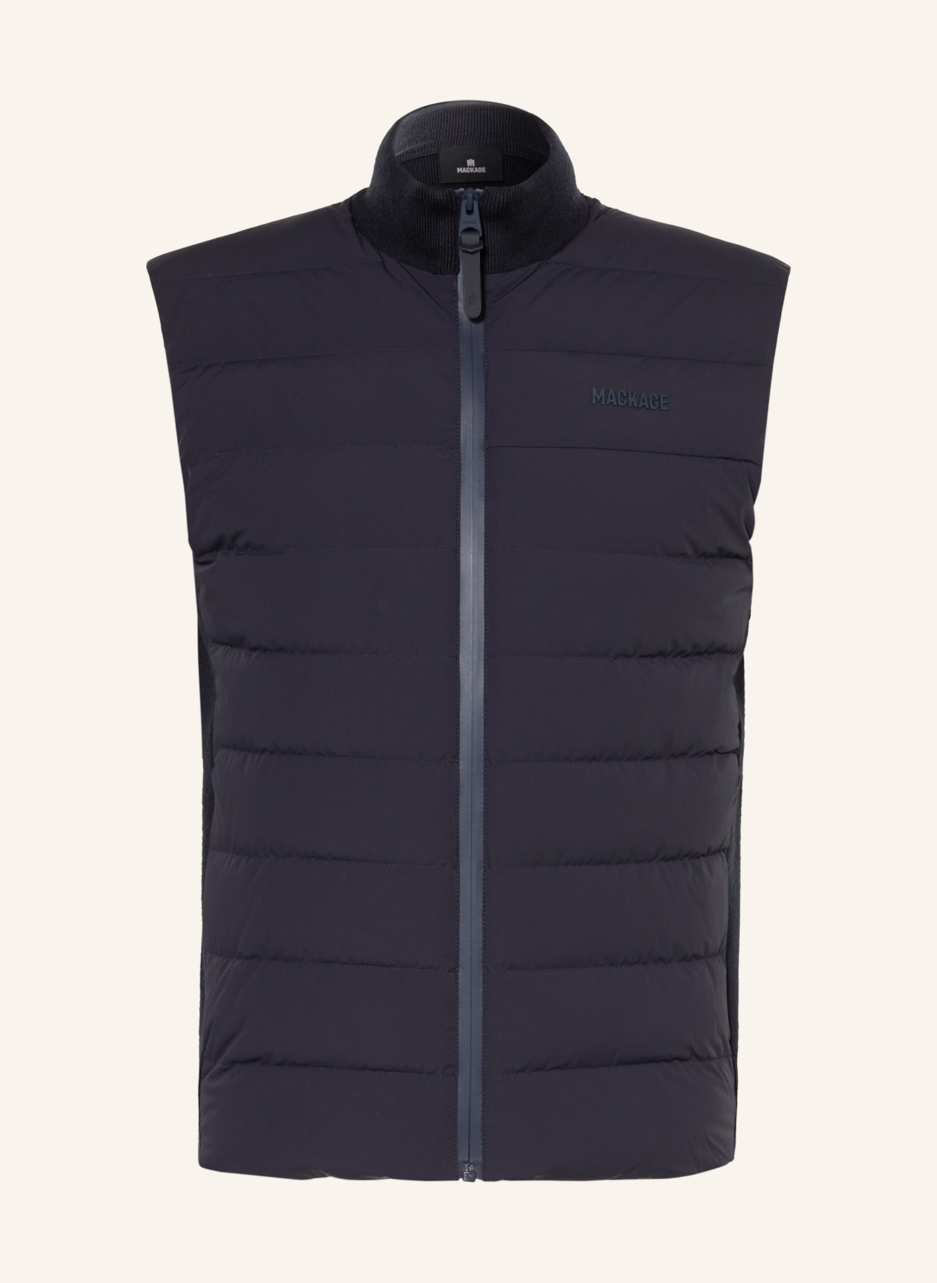Mackage Down vest JACOB in mixed materials, Color: DARK BLUE (Image 1)