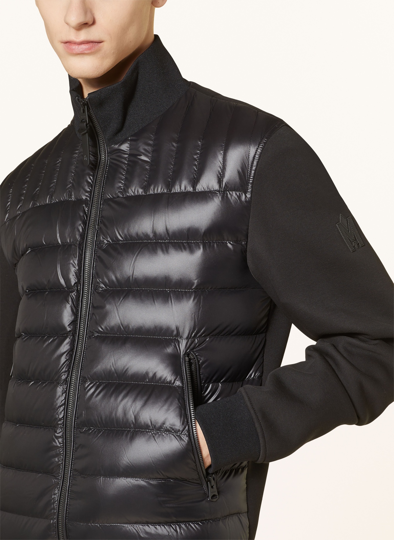 Mackage Down jacket COLLIN in mixed materials, Color: BLACK (Image 4)