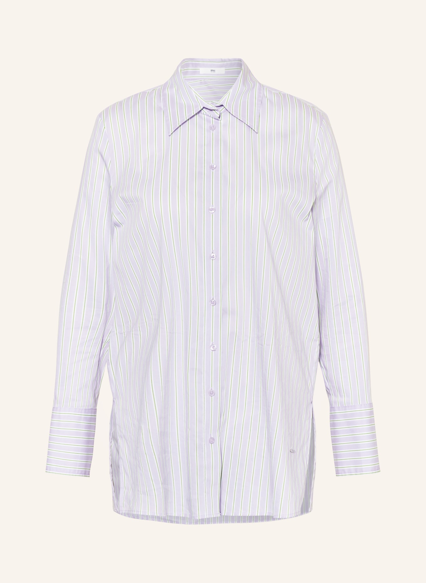 BRAX Shirt blouse VICKI, Color: LIGHT PURPLE/ WHITE/ LIGHT GREEN (Image 1)