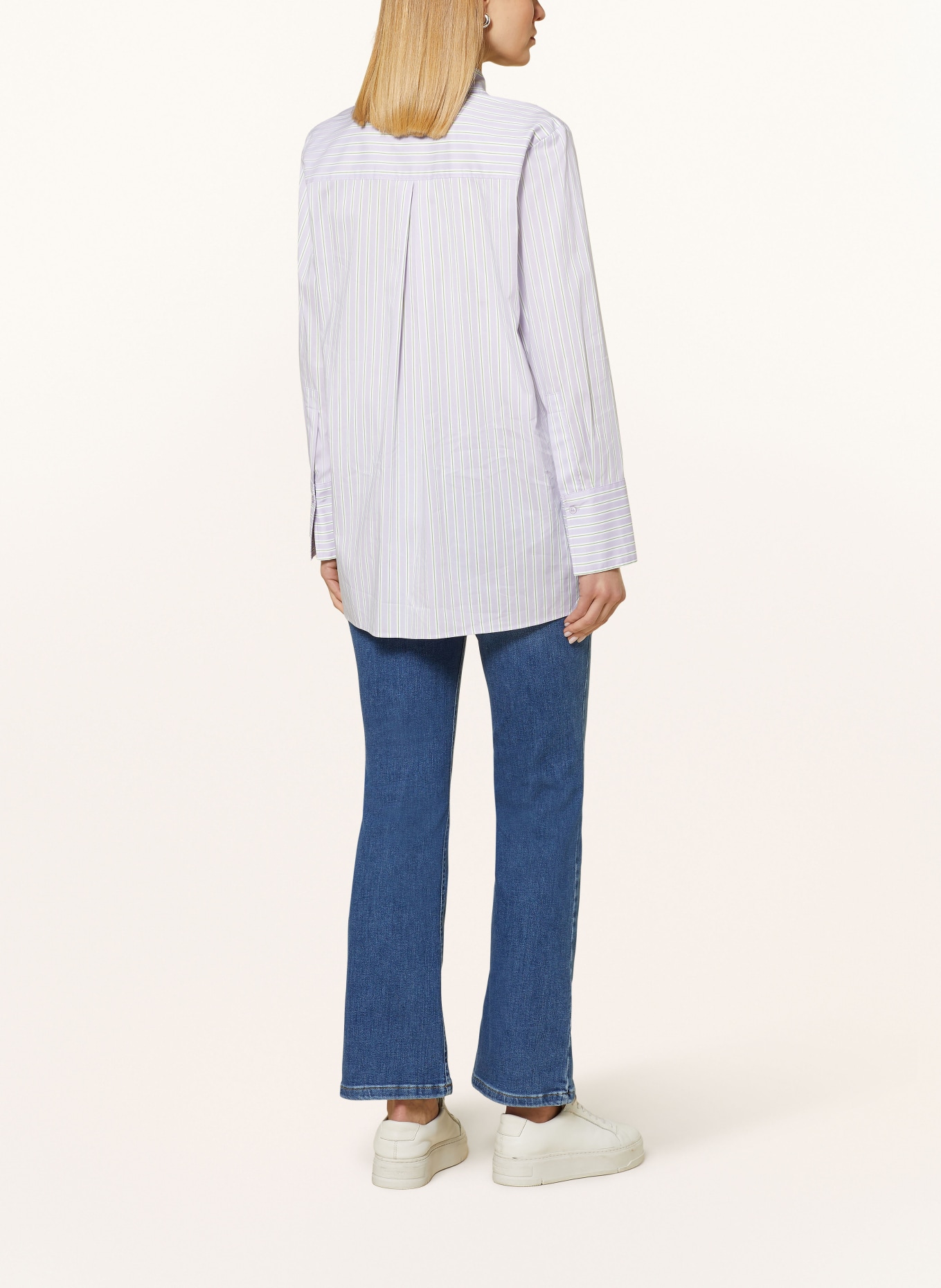 BRAX Shirt blouse VICKI, Color: LIGHT PURPLE/ WHITE/ LIGHT GREEN (Image 3)
