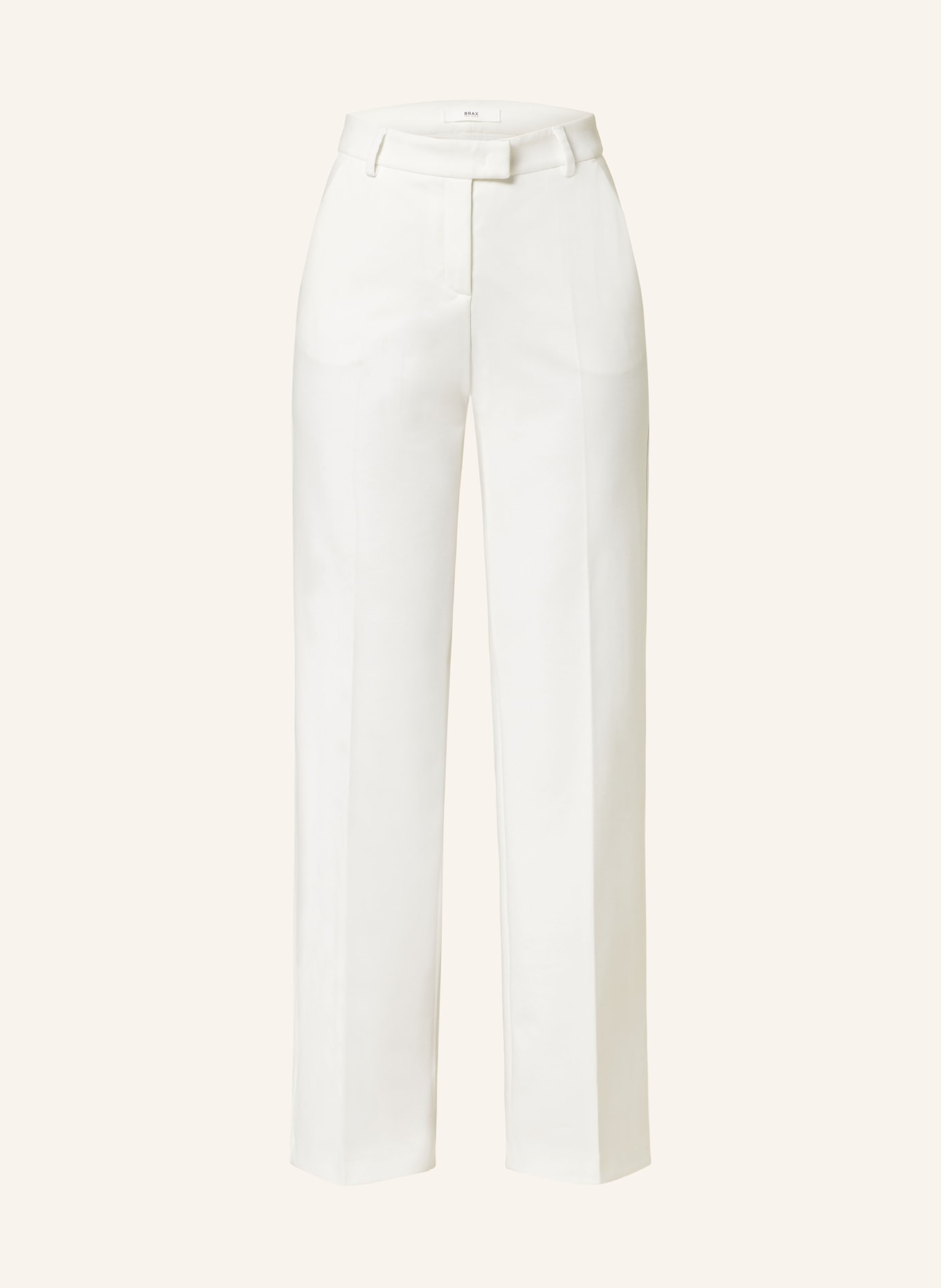 BRAX Wide leg trousers MAINE made of jersey, Color: WHITE (Image 1)