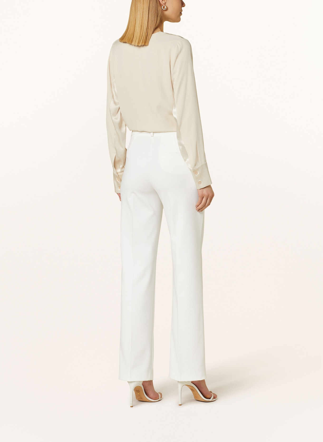 BRAX Wide leg trousers MAINE made of jersey, Color: WHITE (Image 3)