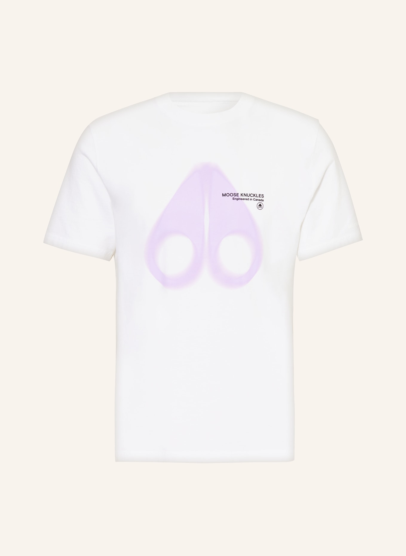 MOOSE KNUCKLES T-shirt MAURICE, Color: WHITE/ PURPLE (Image 1)