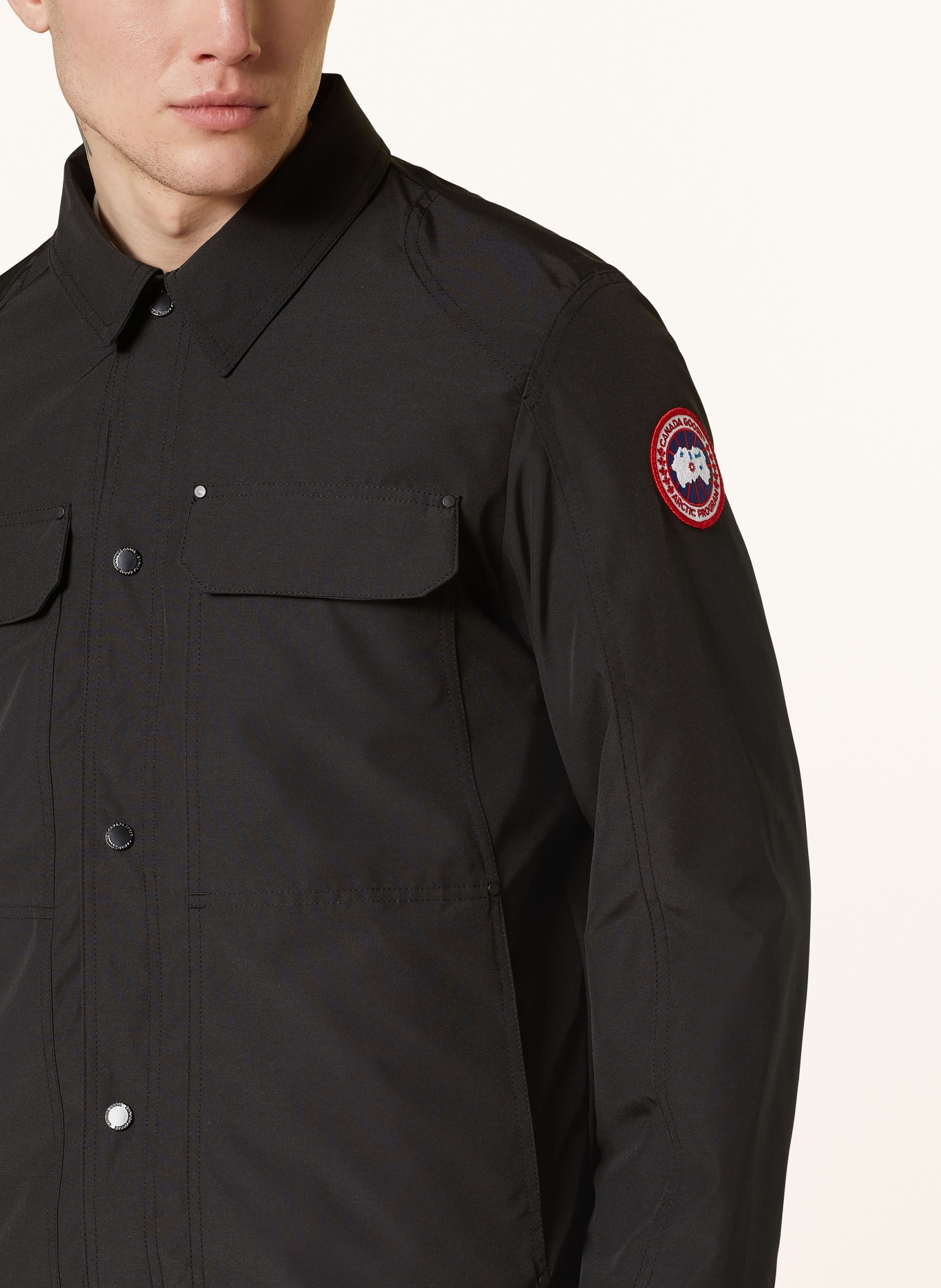 CANADA GOOSE Overshirt BURNABY, Color: BLACK (Image 4)