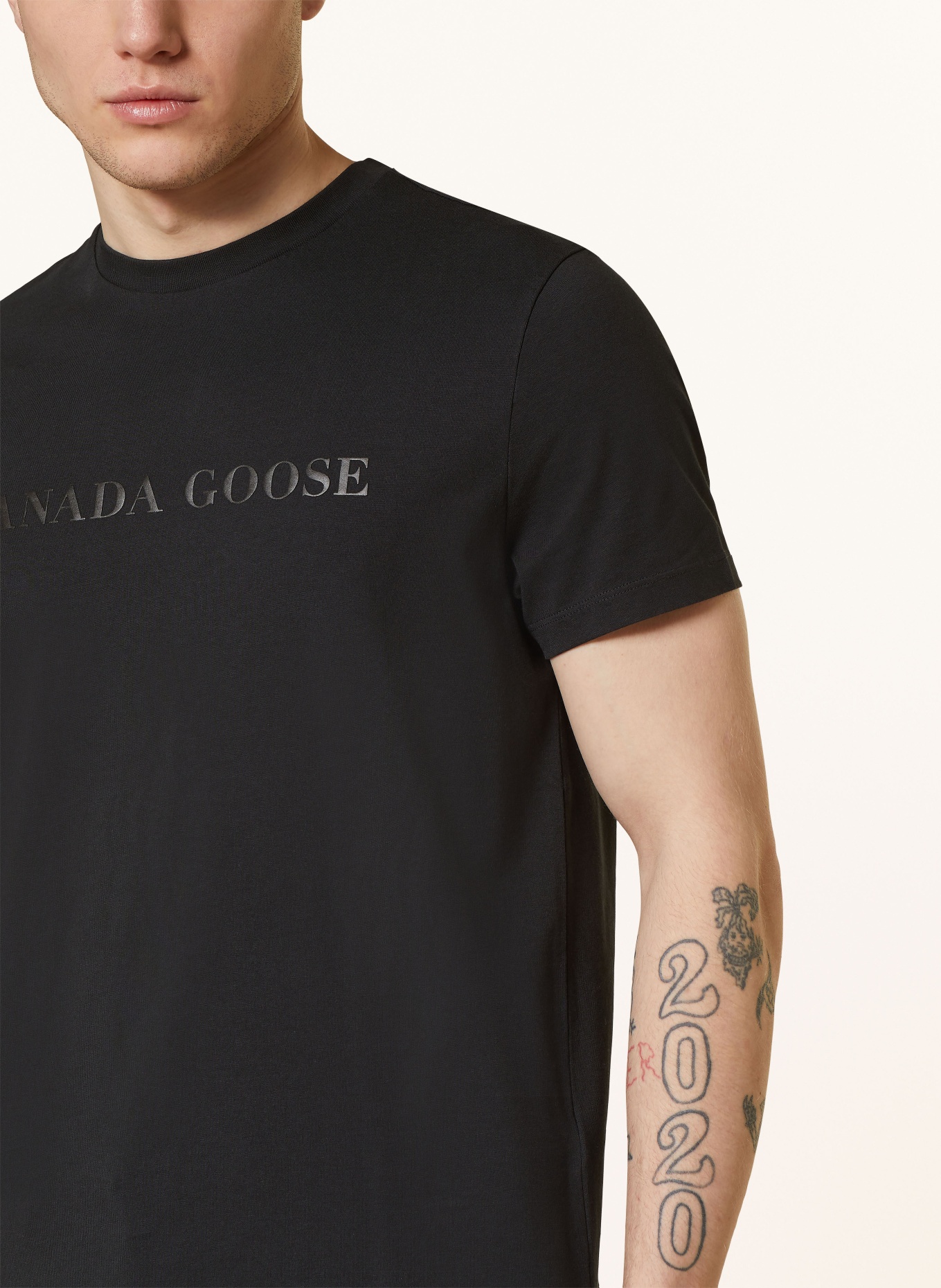 CANADA GOOSE T-shirt EMERSEN, Color: BLACK (Image 4)