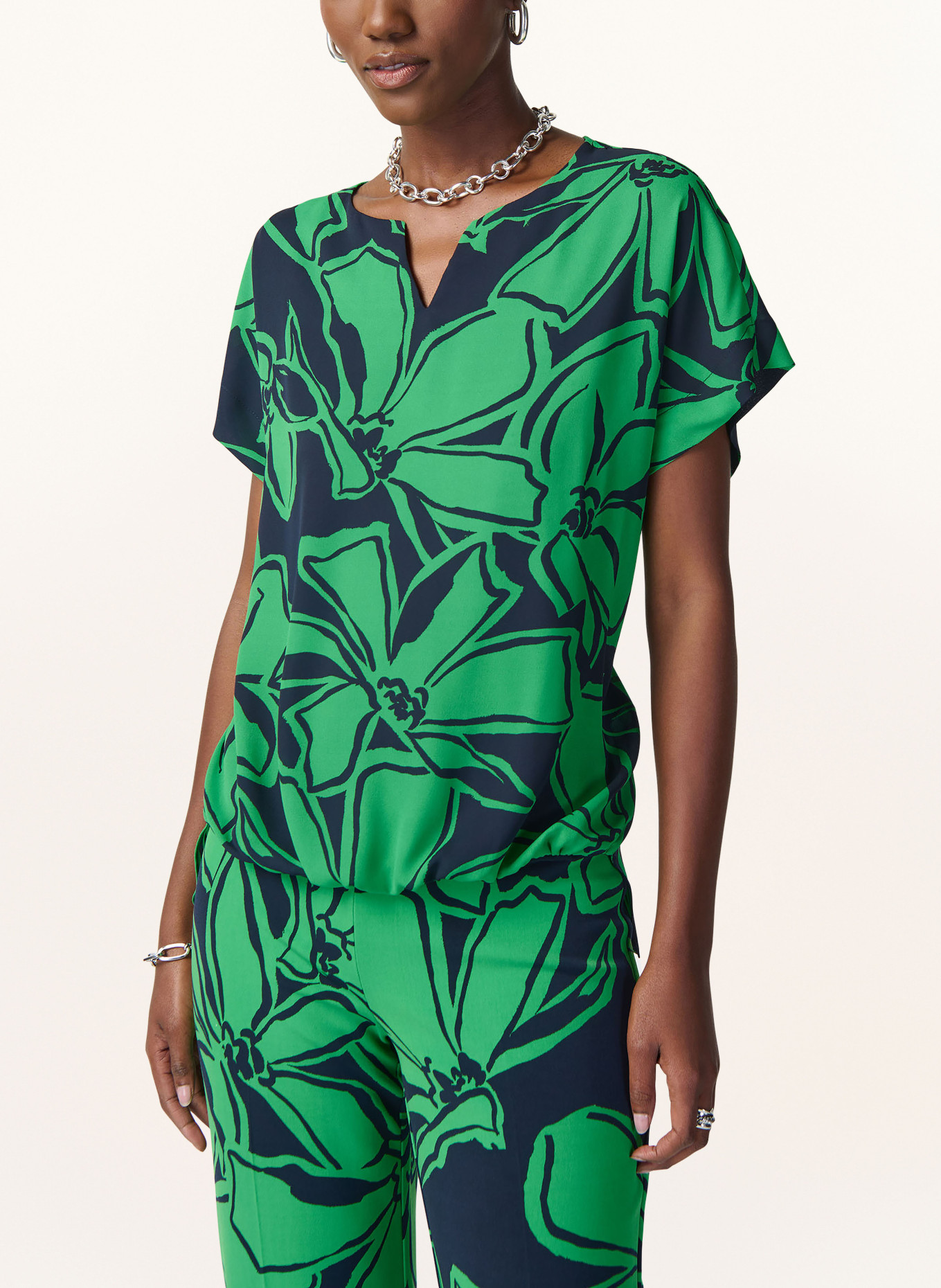 Joseph Ribkoff Shirt blouse, Color: GREEN/ BLACK (Image 4)