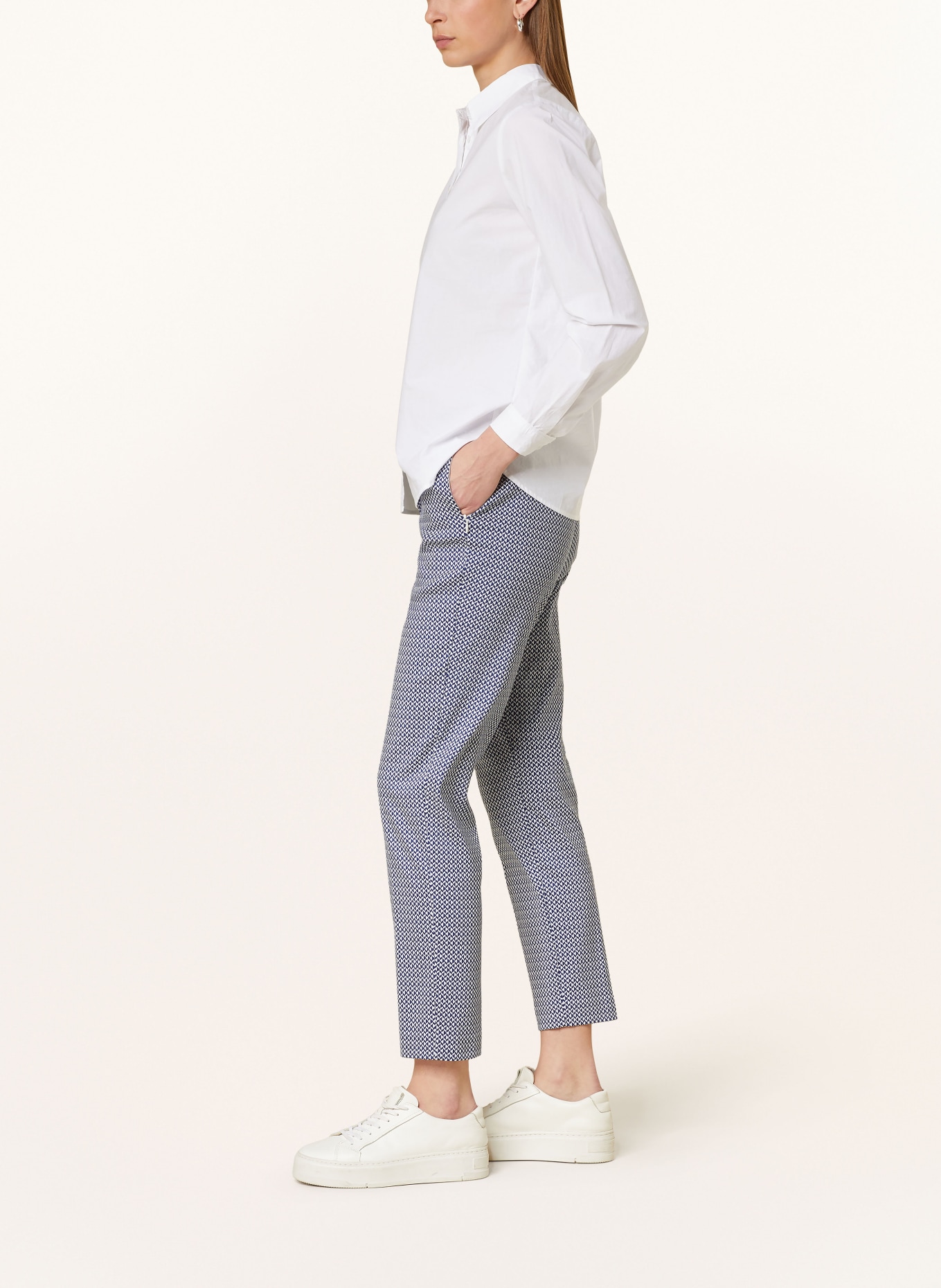 BRAX Trousers MARON S, Color: DARK BLUE/ WHITE (Image 4)