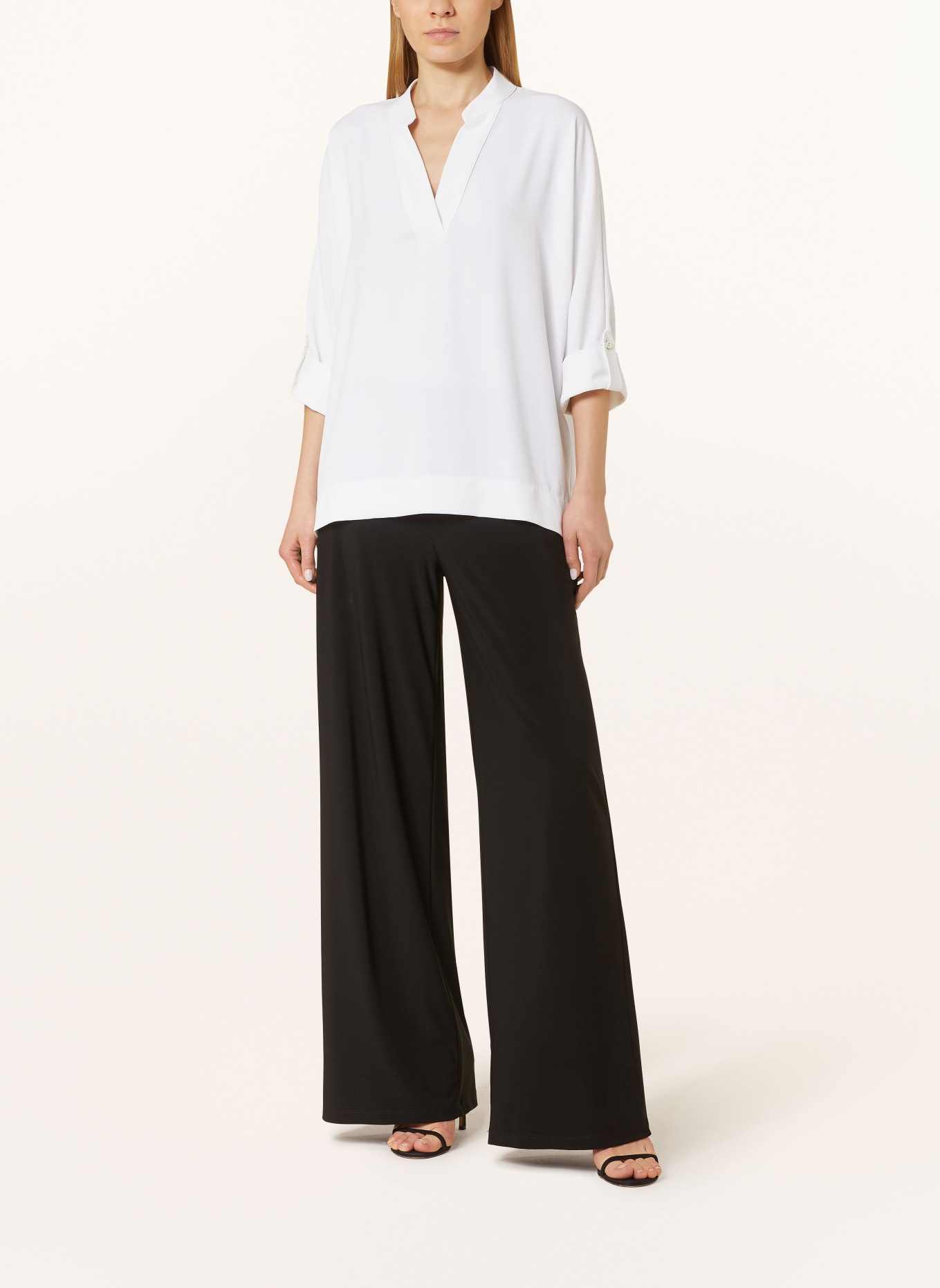 Joseph Ribkoff Shirt blouse with 3/4 sleeves, Color: WHITE (Image 2)