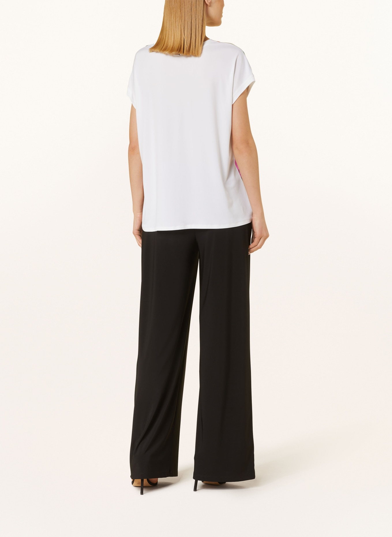 Joseph Ribkoff Shirt blouse in mixed materials, Color: WHITE/ BLACK/ YELLOW (Image 3)