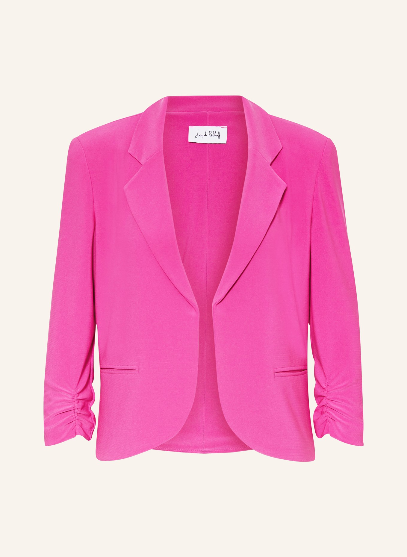 Joseph Ribkoff Jersey blazer with 3/4 sleeves, Color: PINK (Image 1)