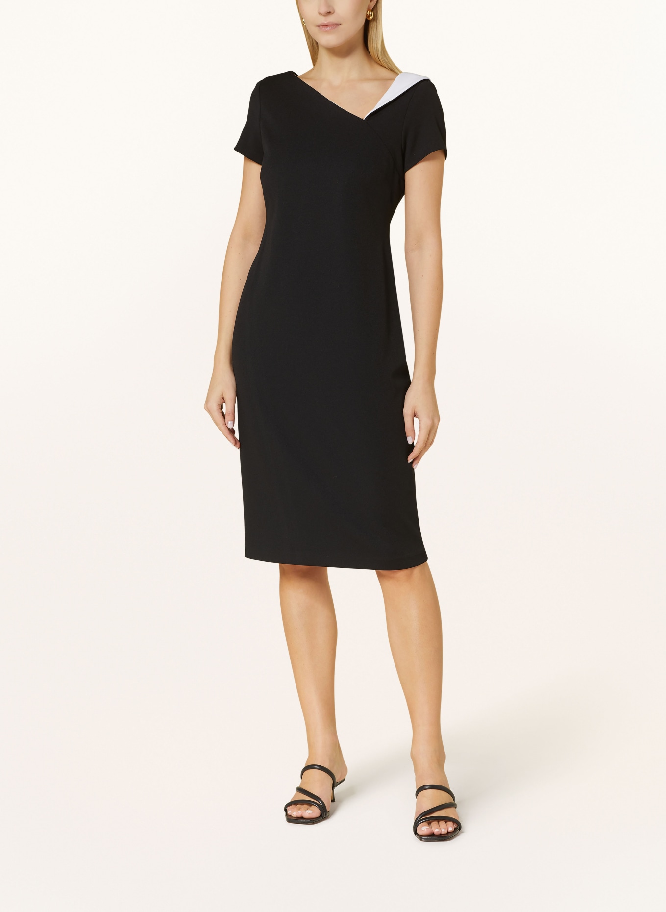Joseph Ribkoff Jersey dress, Color: BLACK (Image 2)
