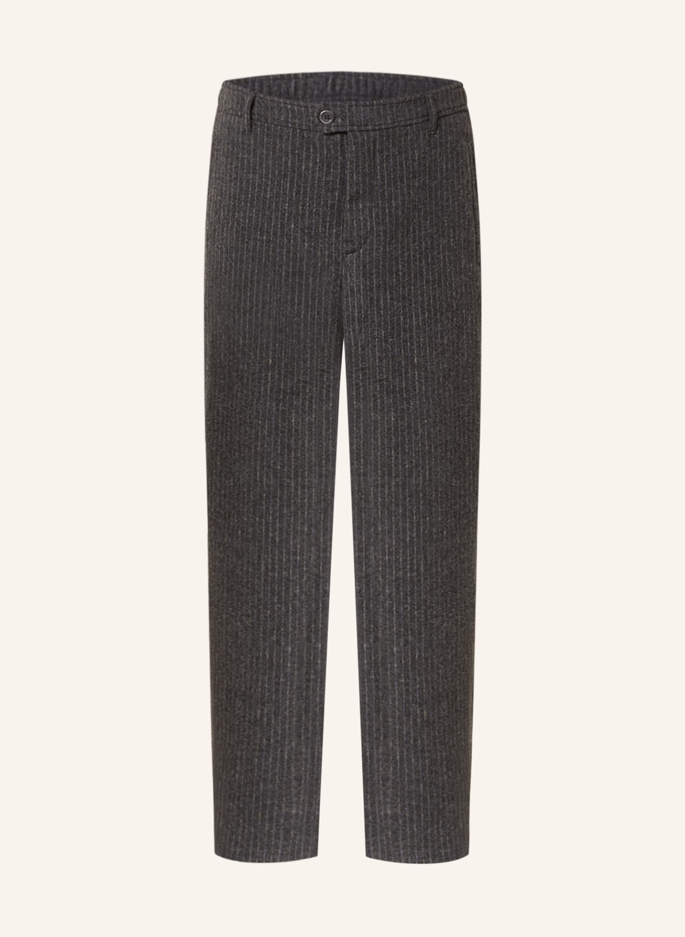 American Vintage Flanelové kalhoty Regular Fit, Barva: Rayures Grised Et Bleues (Obrázek 1)