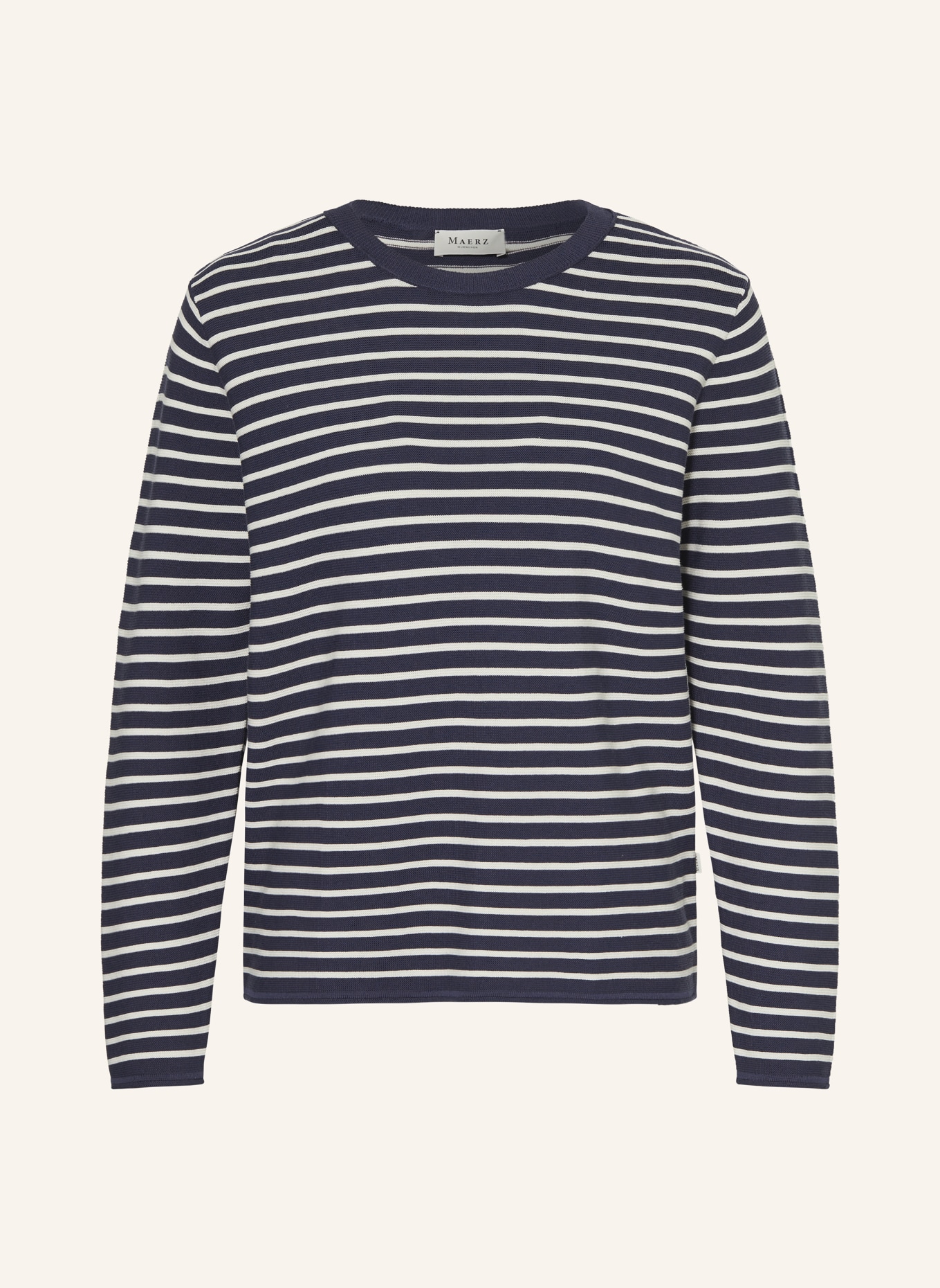 MAERZ MUENCHEN Sweater, Color: DARK BLUE/ WHITE (Image 1)