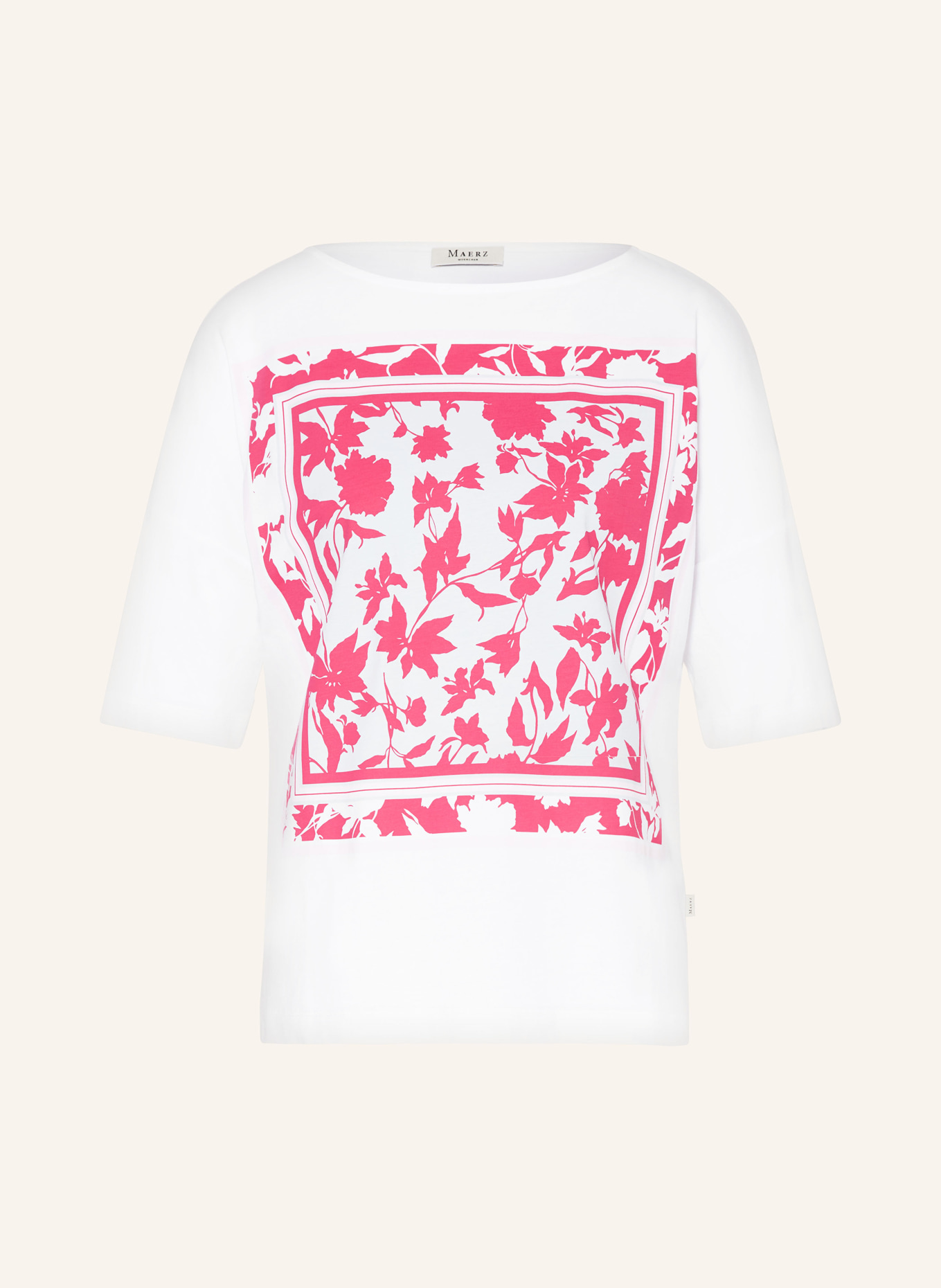 MAERZ MUENCHEN T-shirt, Color: WHITE/ PINK/ LIGHT BLUE (Image 1)