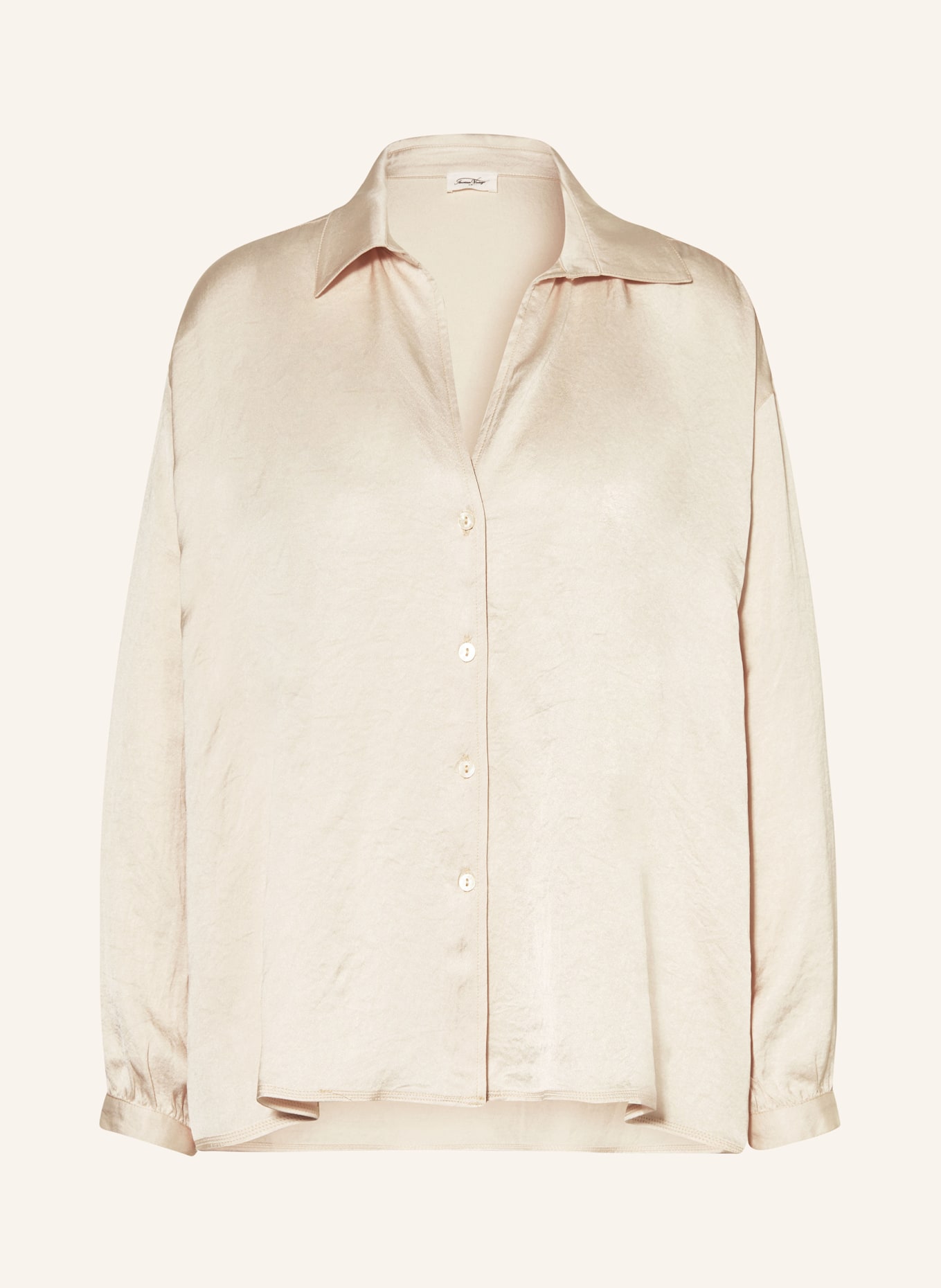 American Vintage Satin blouse WIDLAND, Color: ECRU (Image 1)