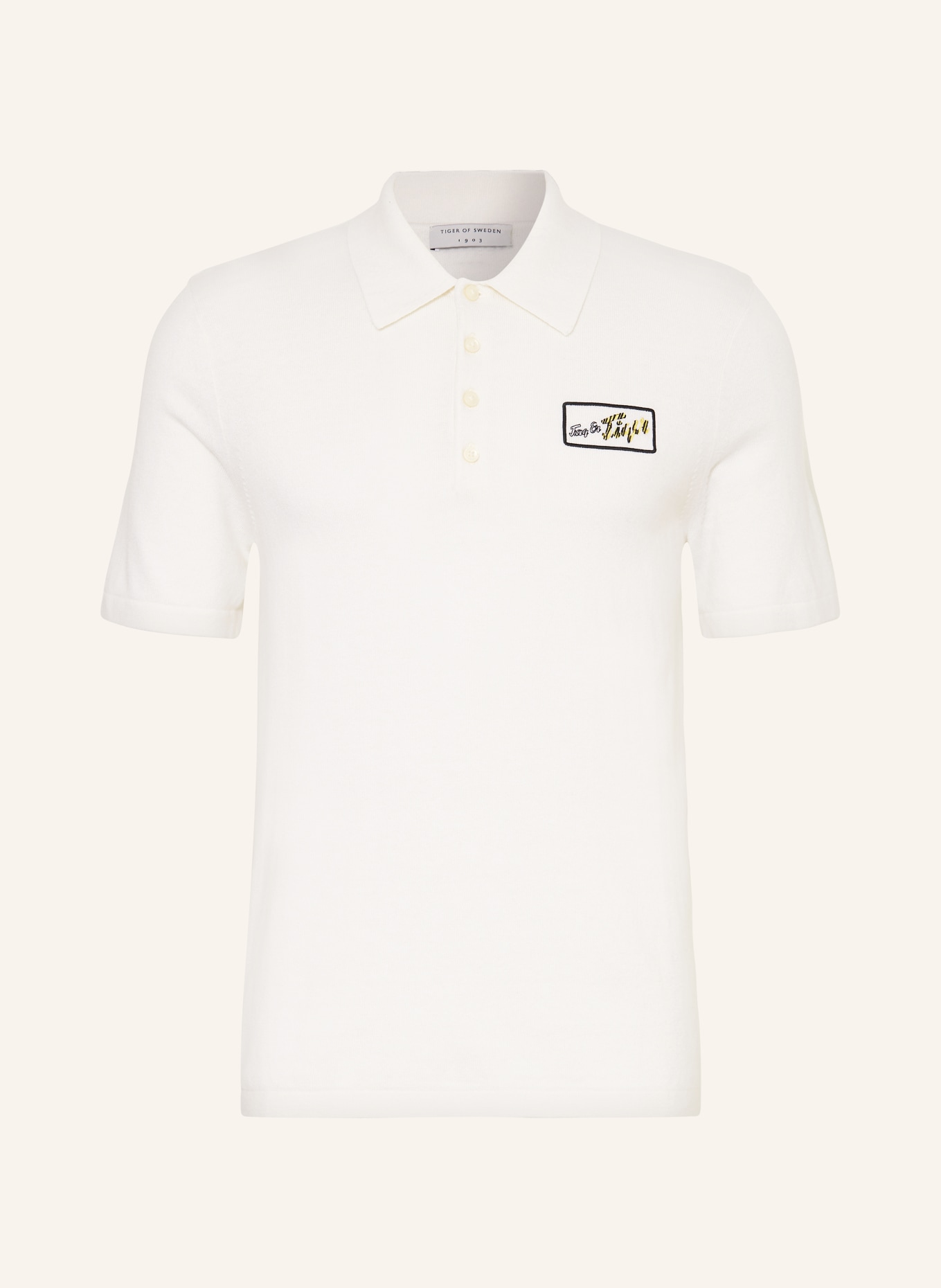 TIGER OF SWEDEN Knitted polo shirt, Color: WHITE (Image 1)