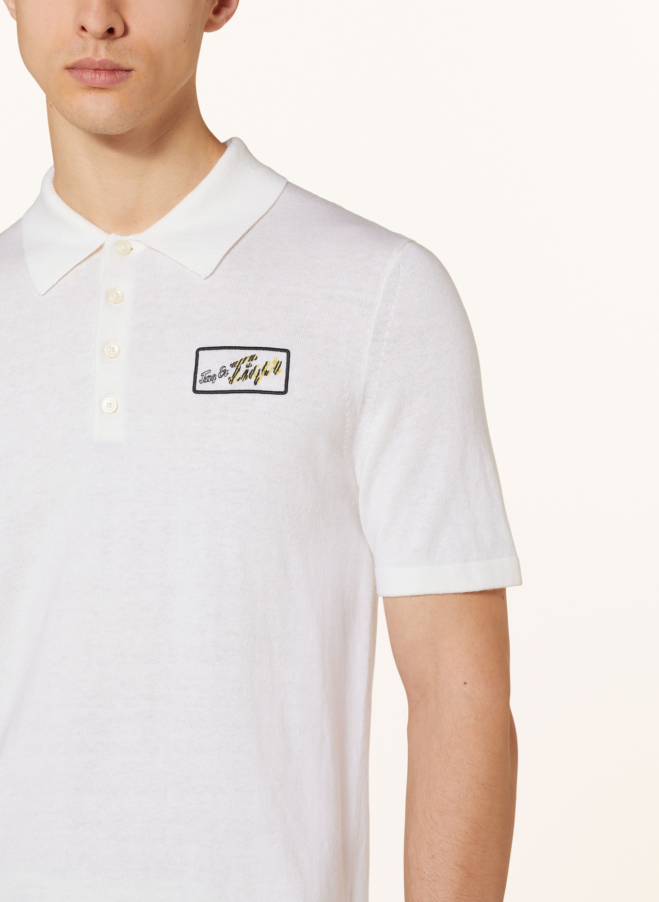 TIGER OF SWEDEN Knitted polo shirt, Color: WHITE (Image 4)