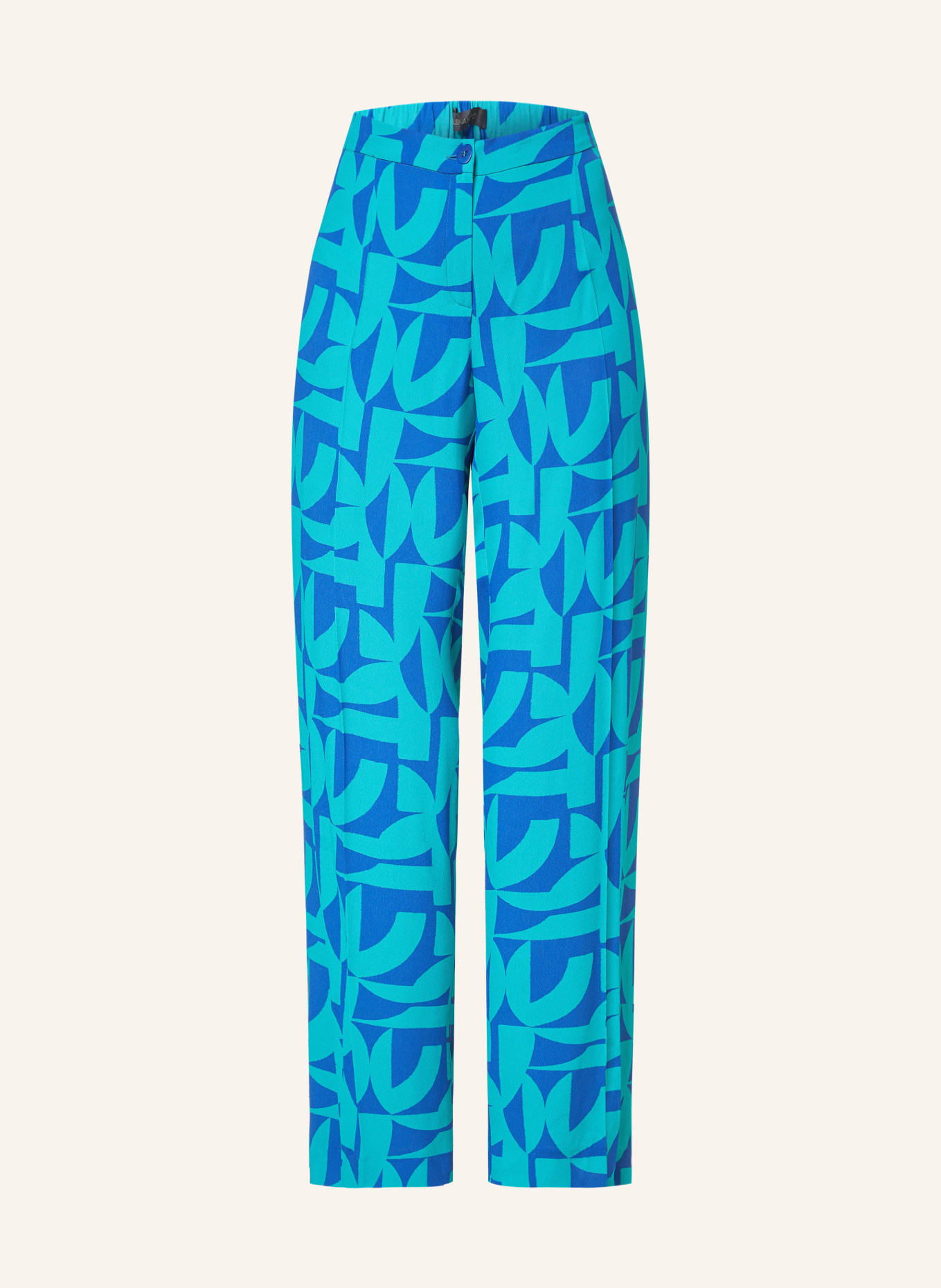 ELENA MIRO Wide leg trousers, Color: BLUE/ TEAL (Image 1)