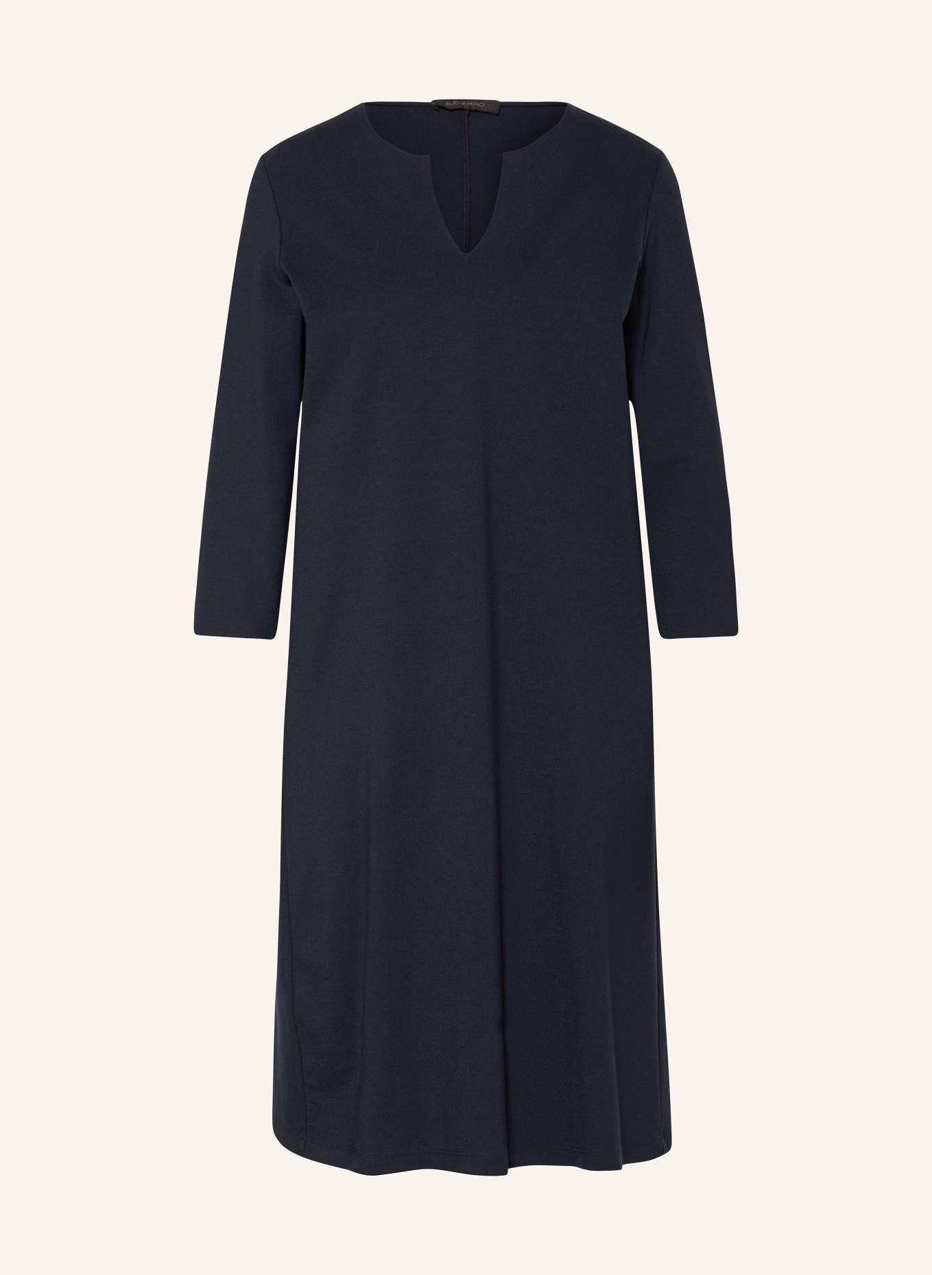 ELENA MIRO Jersey dress with 3/4 sleeves, Color: DARK BLUE (Image 1)