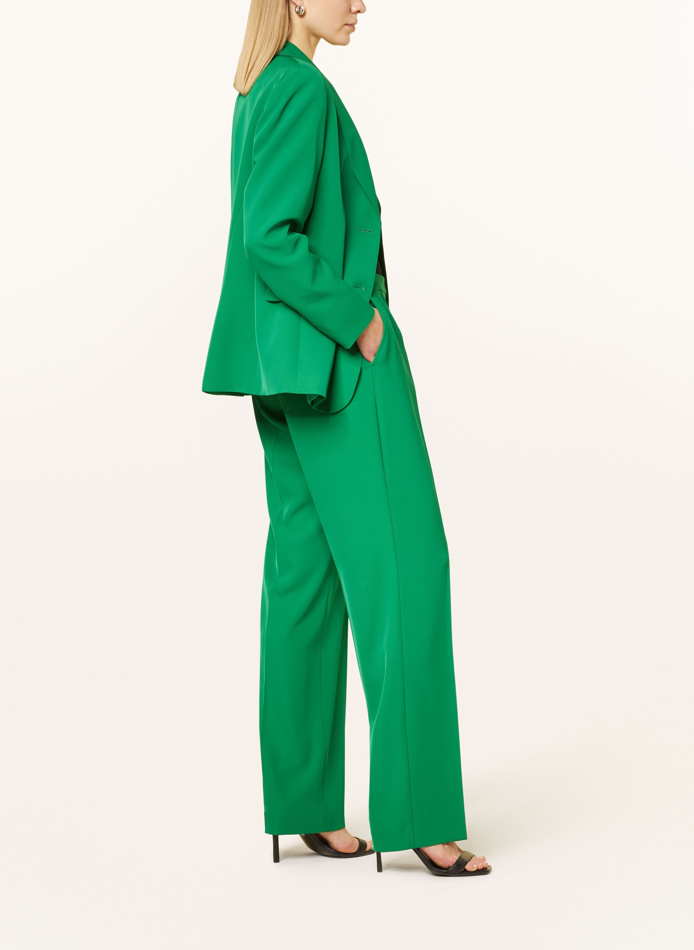 ELENA MIRO Wide leg trousers, Color: GREEN (Image 4)