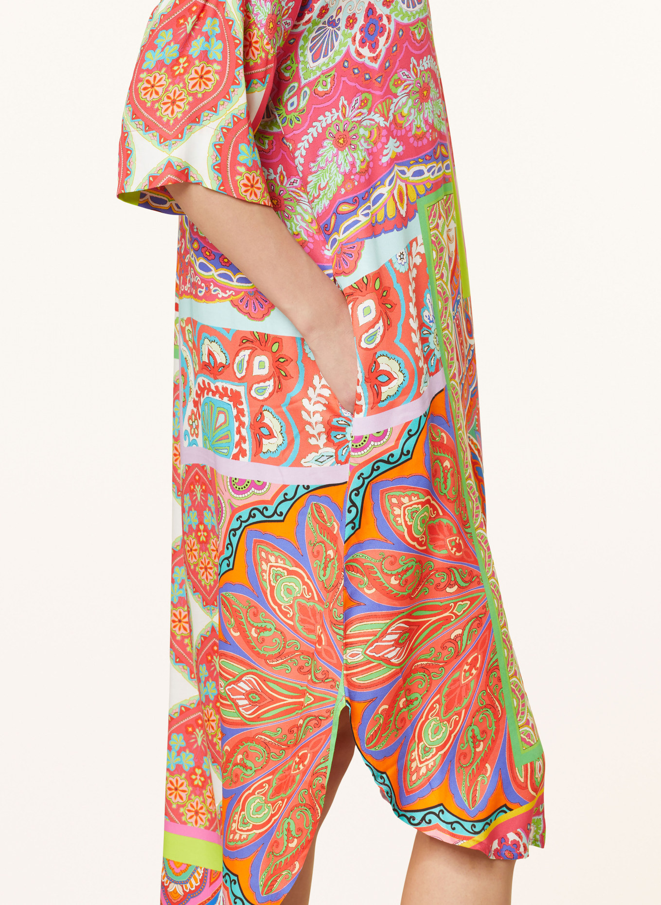 TONNO & PANNA Kleid mit 3/4-Arm, Farbe: PINK/ BLAU/ GRÜN (Bild 4)