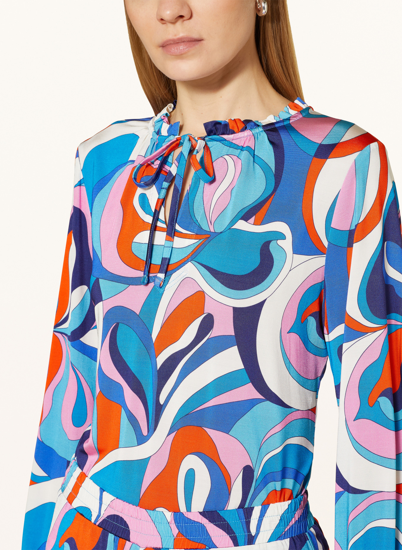 TONNO & PANNA Shirt blouse ENJATON, Color: BLUE/ ORANGE/ PINK (Image 4)
