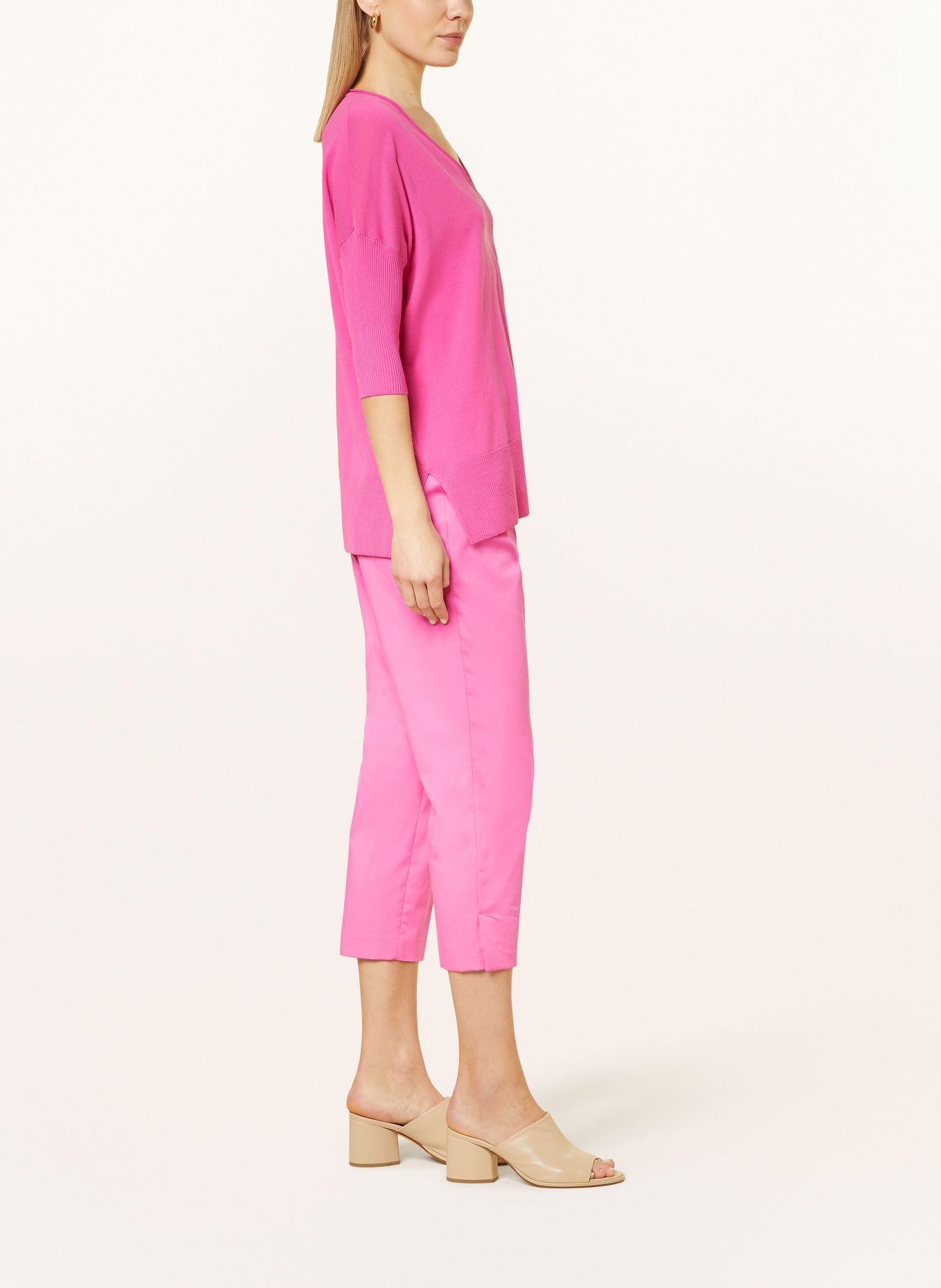 ELENA MIRO 7/8 pants, Color: PINK (Image 4)