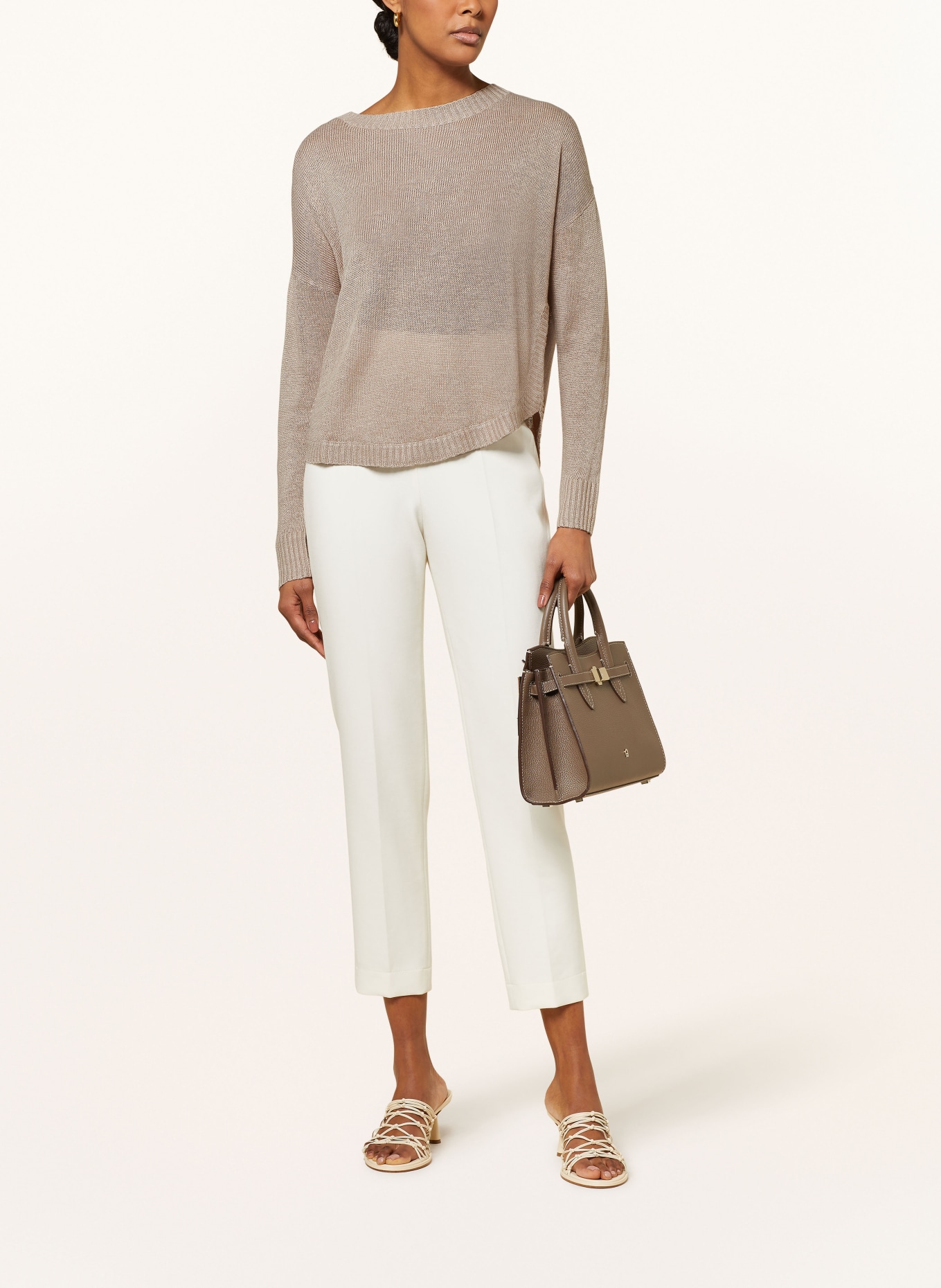 HEMISPHERE Linen sweater, Color: BEIGE (Image 2)