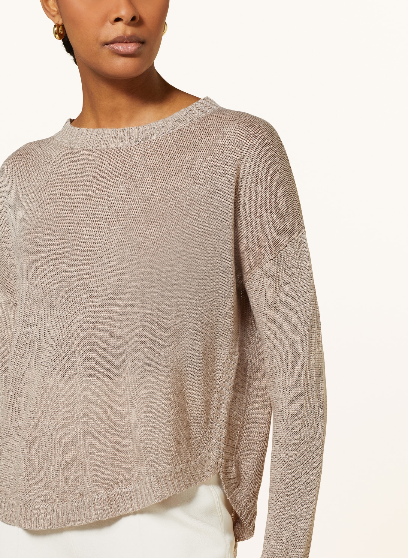 HEMISPHERE Linen sweater, Color: BEIGE (Image 4)