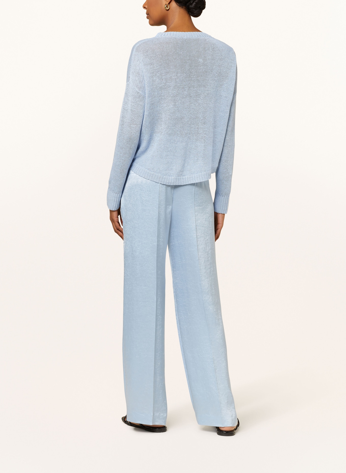 HEMISPHERE Linen sweater, Color: LIGHT BLUE (Image 3)