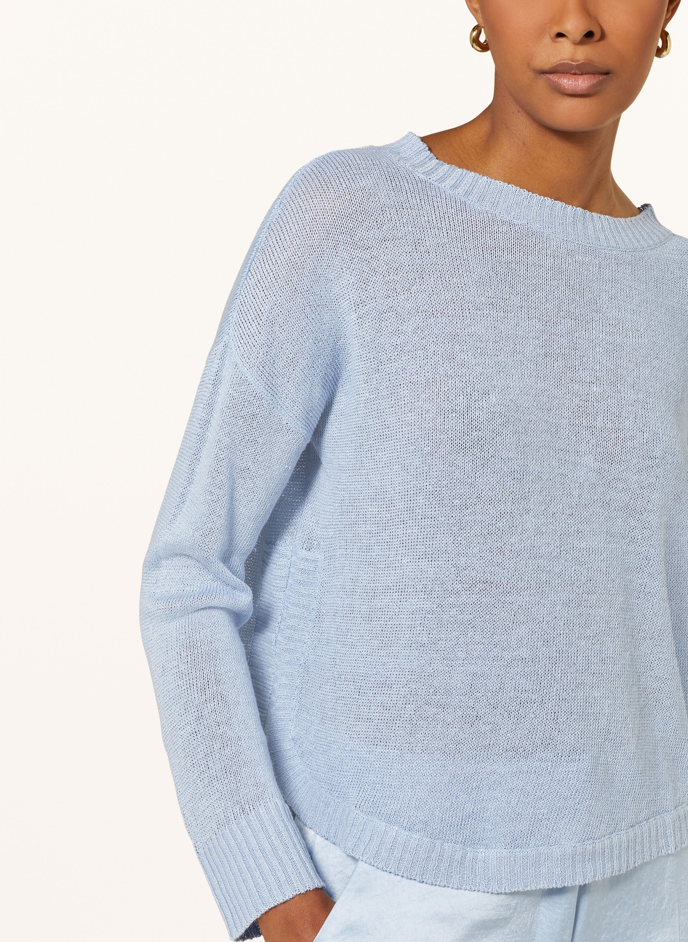 HEMISPHERE Linen sweater, Color: LIGHT BLUE (Image 4)