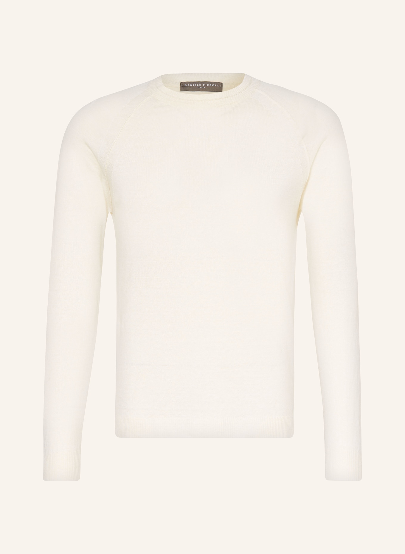 DANIELE FIESOLI Sweater with linen, Color: ECRU (Image 1)