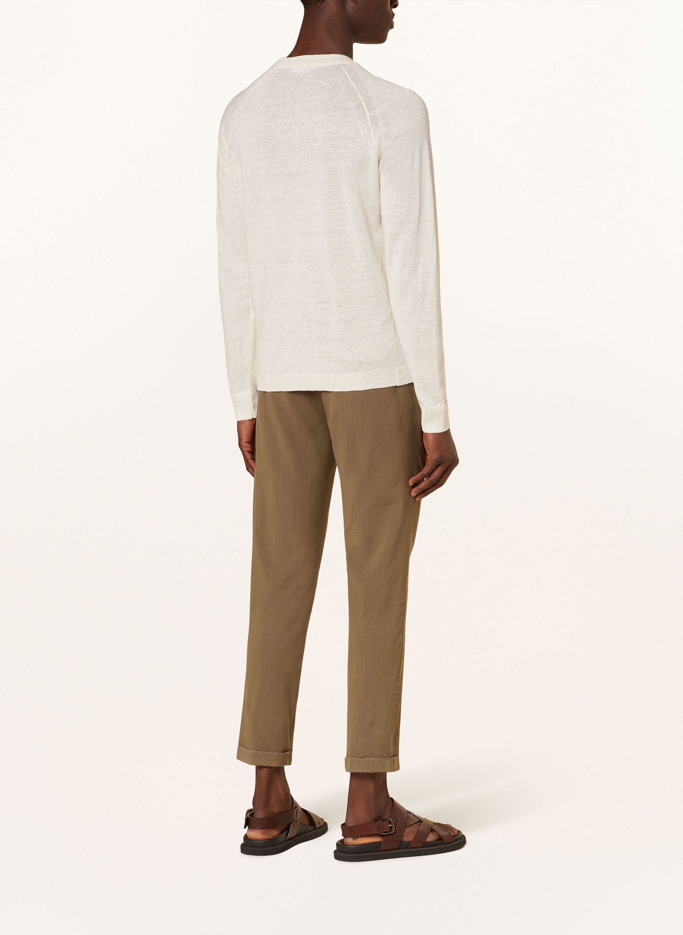 DANIELE FIESOLI Sweater with linen, Color: ECRU (Image 3)