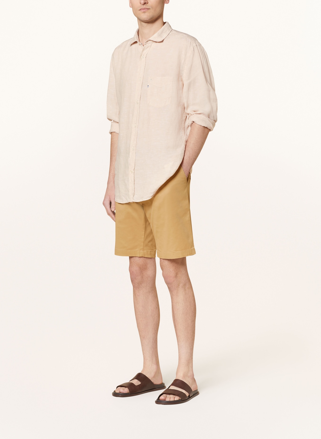 OLYMP Leinenhemd regular fit, Farbe: BEIGE (Bild 2)