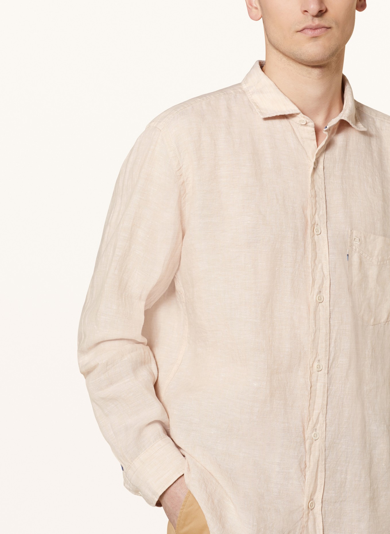 OLYMP Leinenhemd regular fit, Farbe: BEIGE (Bild 4)