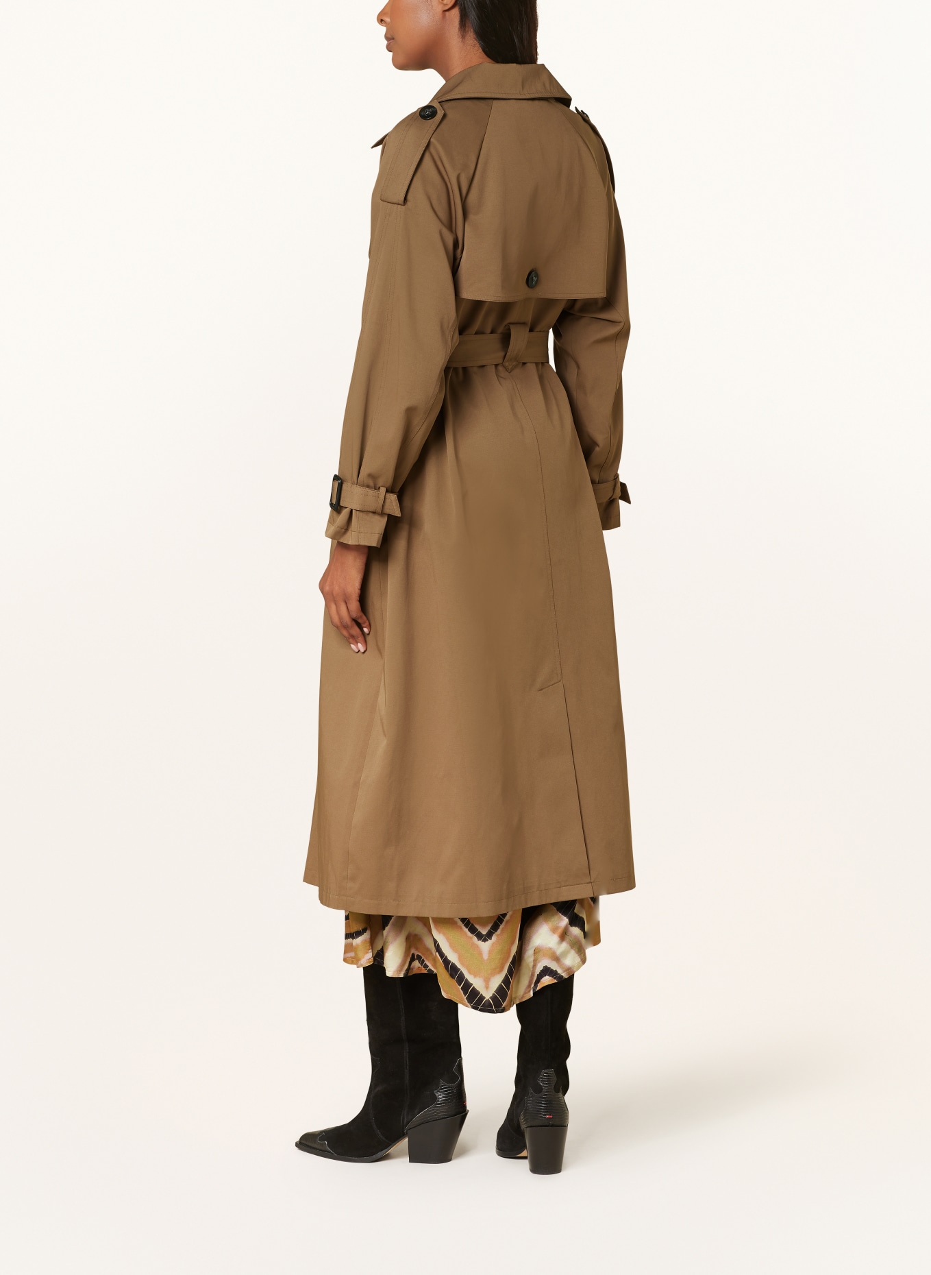 summum woman Trench coat, Color: OLIVE (Image 3)