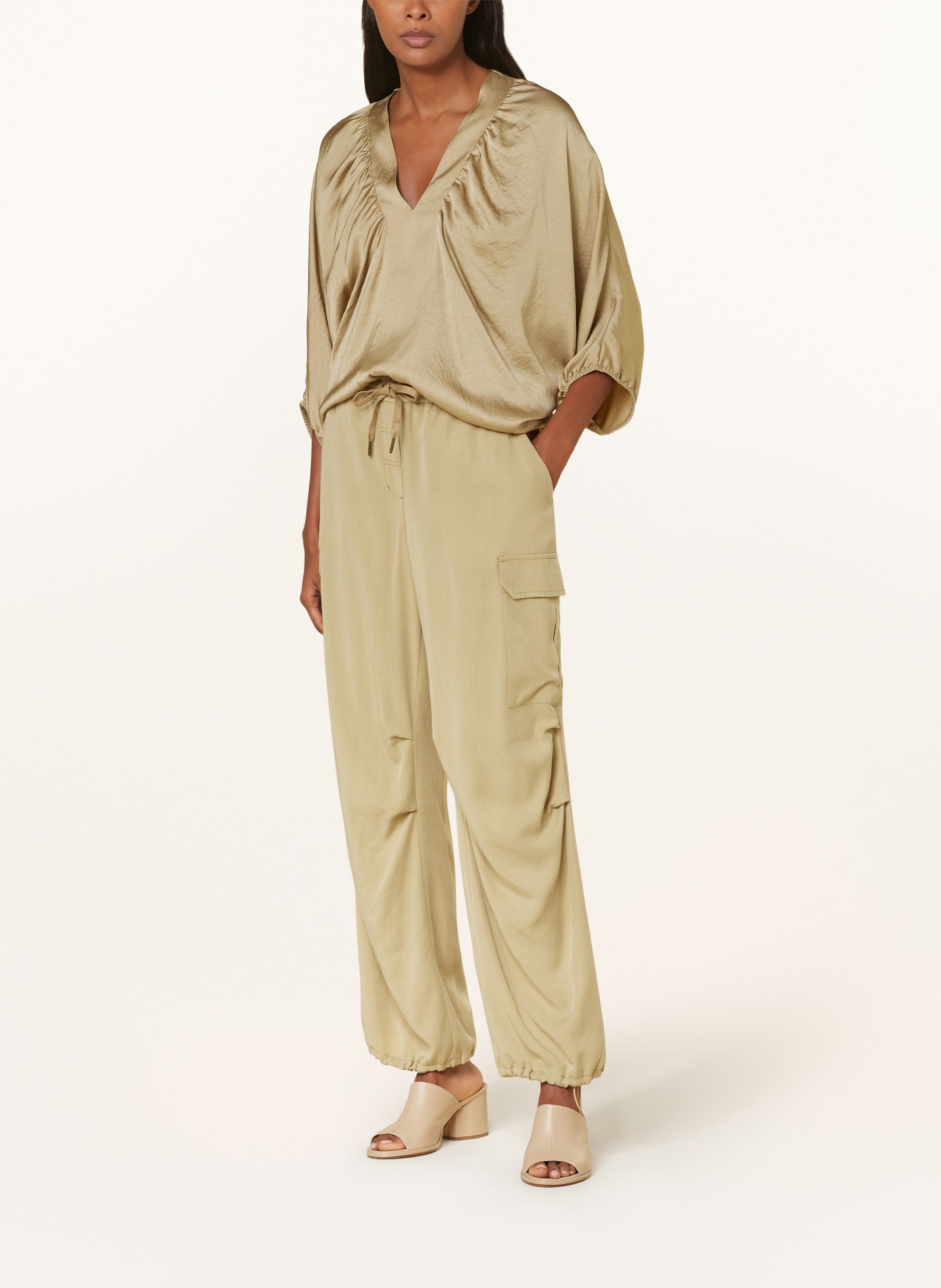summum woman Cargo pants, Color: OLIVE (Image 2)